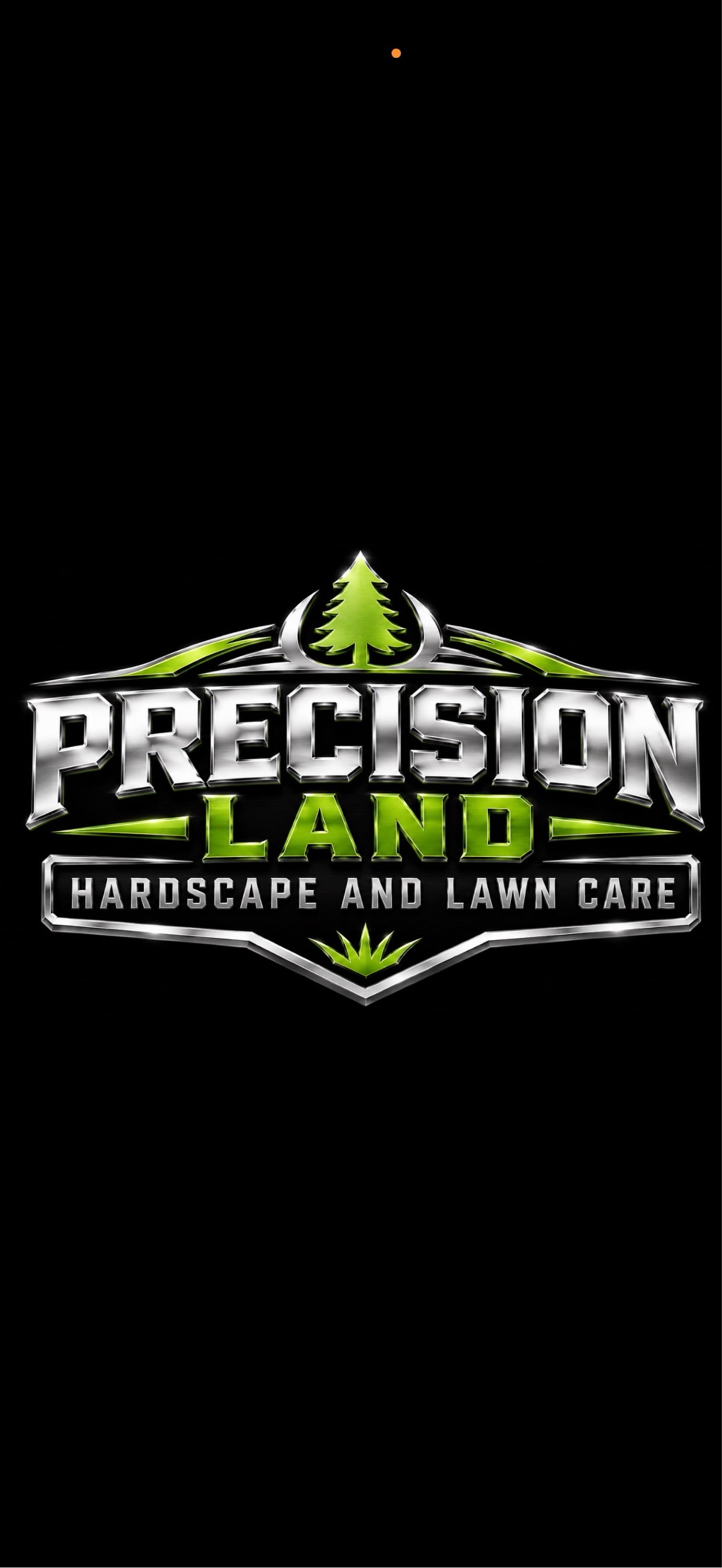 Precision land, Hardscape and lawn care Logo
