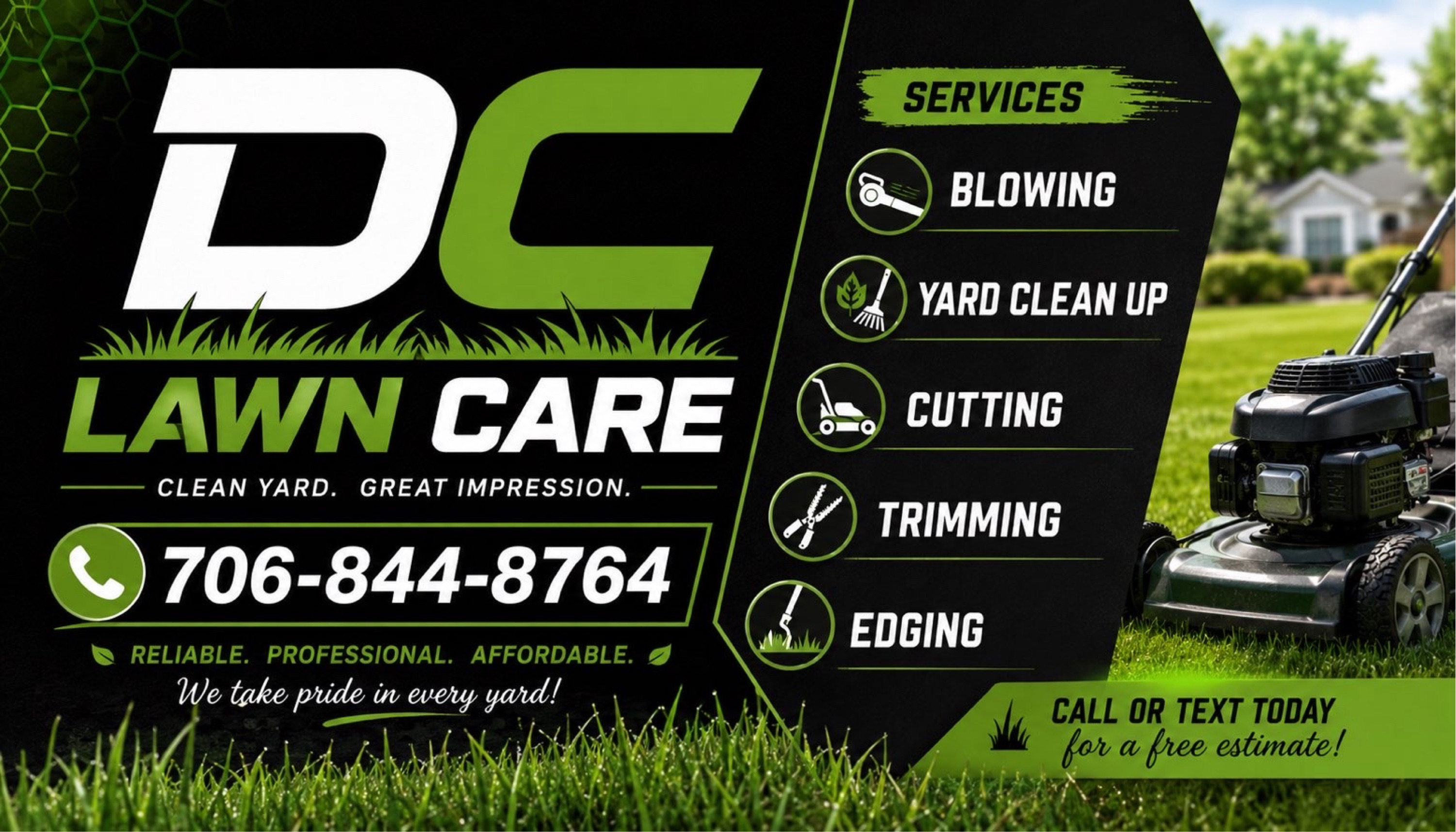 D&C lawn services Logo