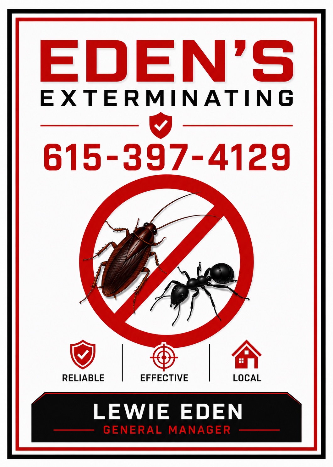 EDEN'S EXTERMINATING Logo