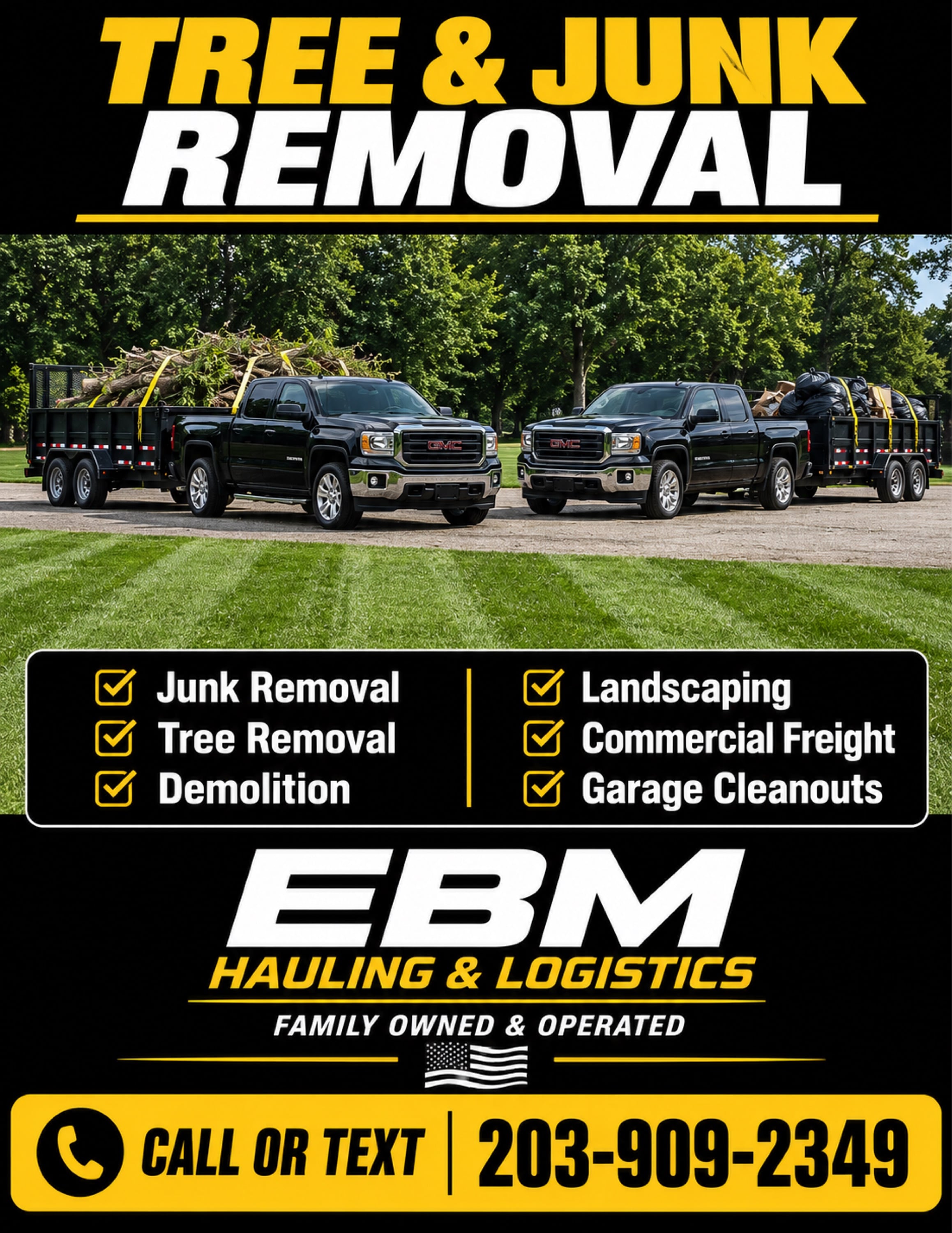 EBM hauling & logistics Logo