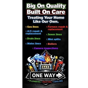 One Way Plumbing Heating & Cooling Logo