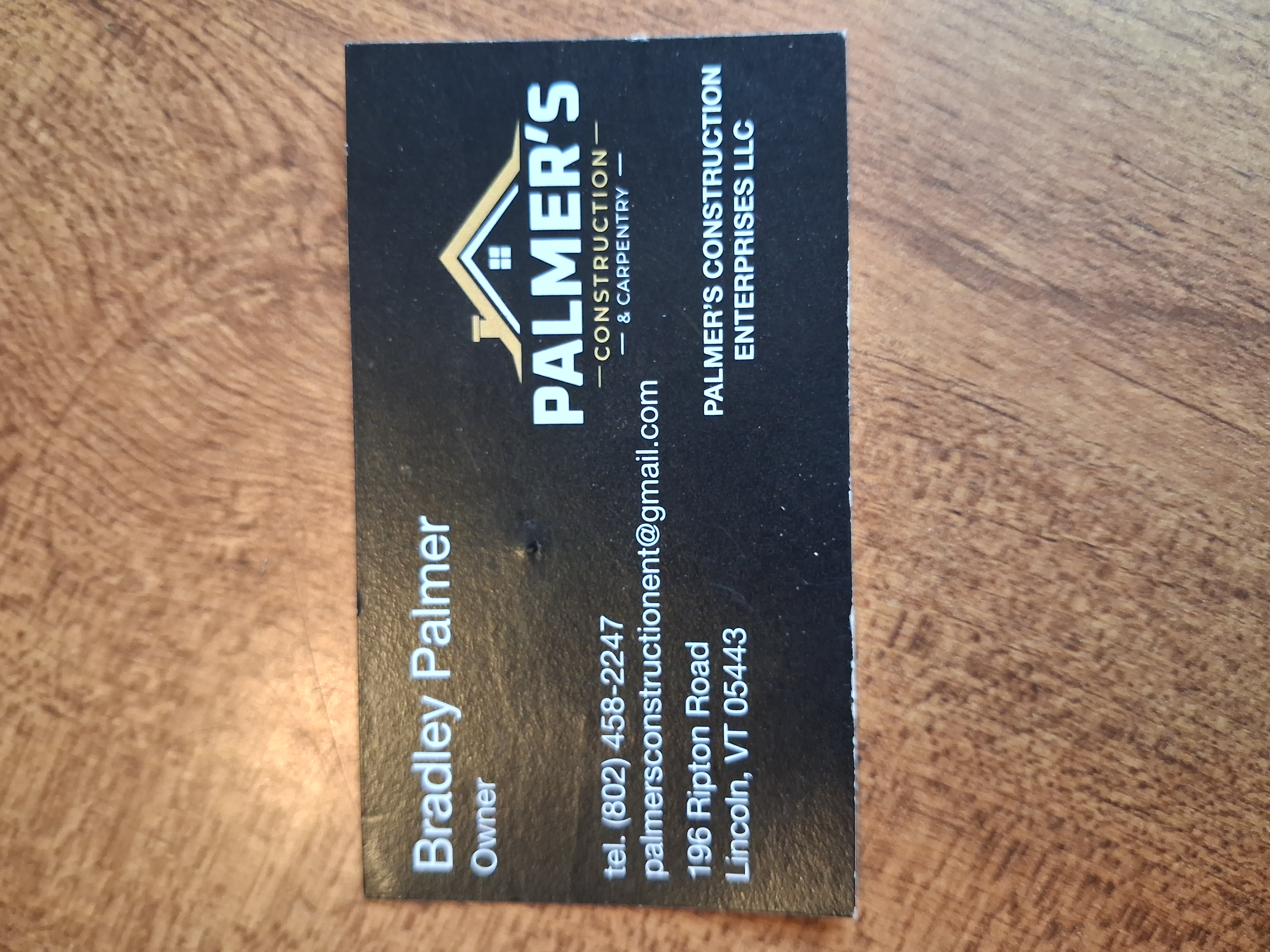 Palmers construction enterprise LLC Logo