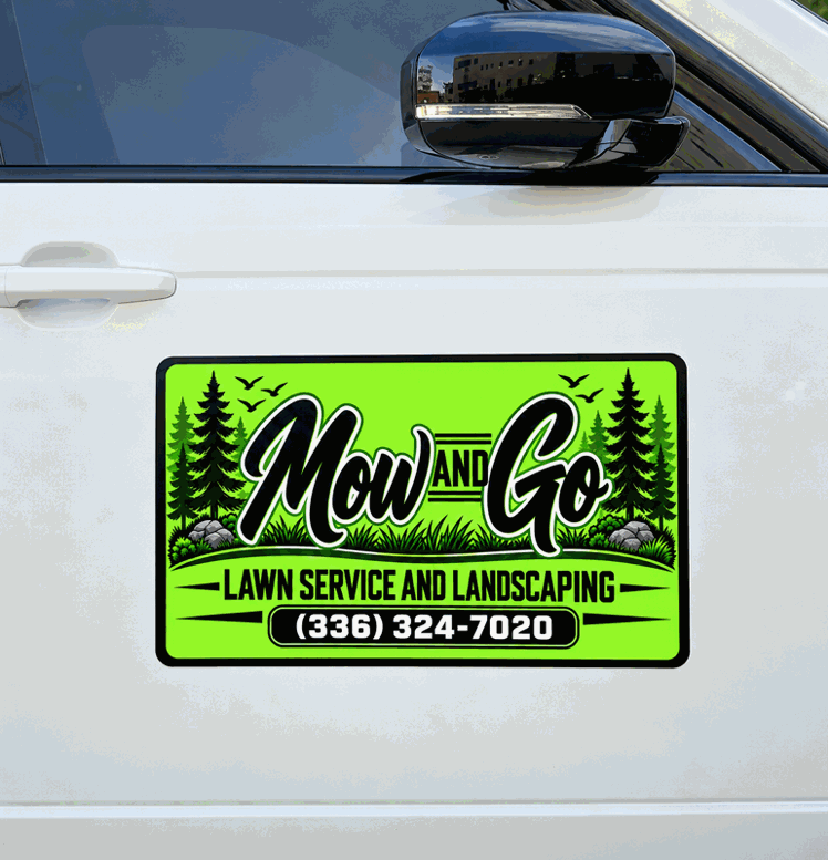 Mow and Go Lawn Service Logo