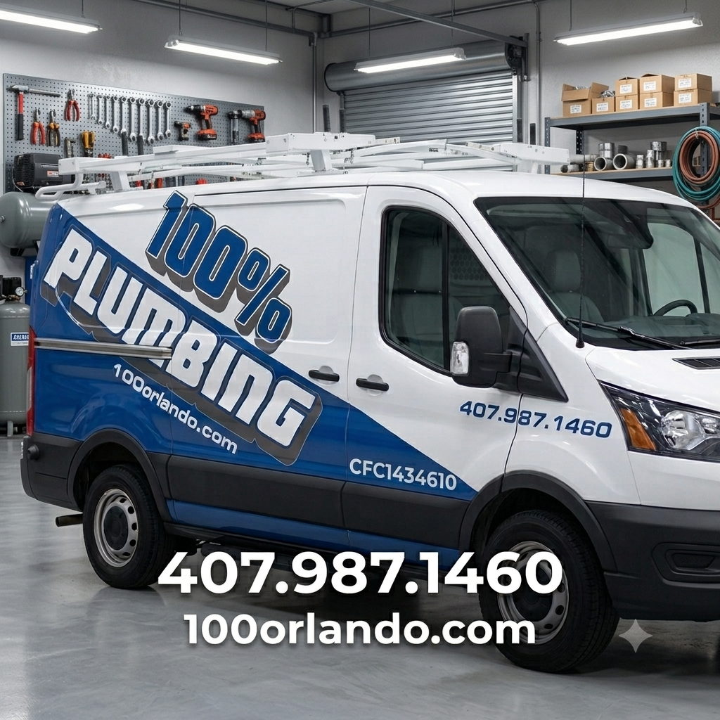 100% Plumbing Orlando Inc. Logo