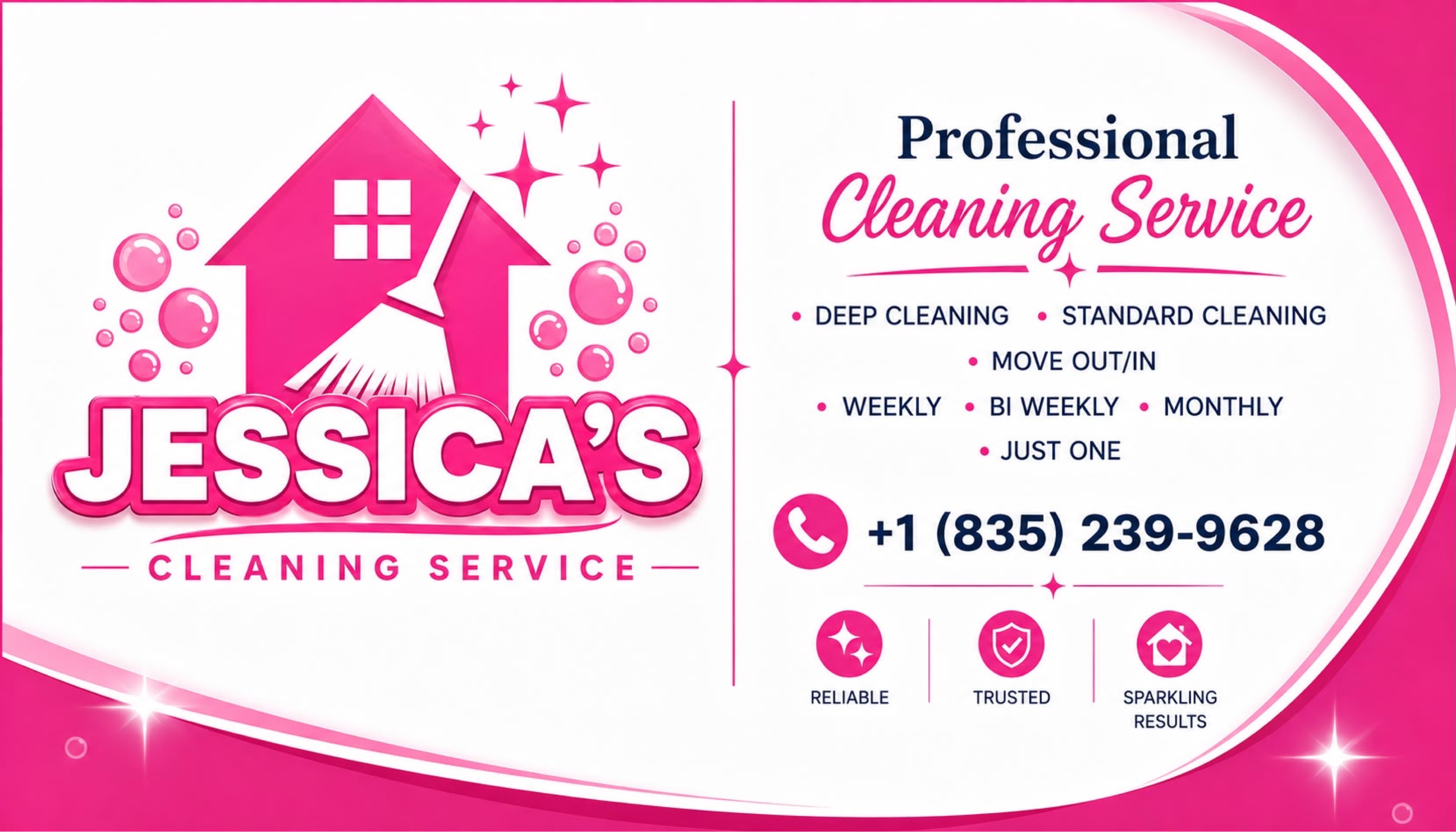 Jessica’s cleaning service Logo