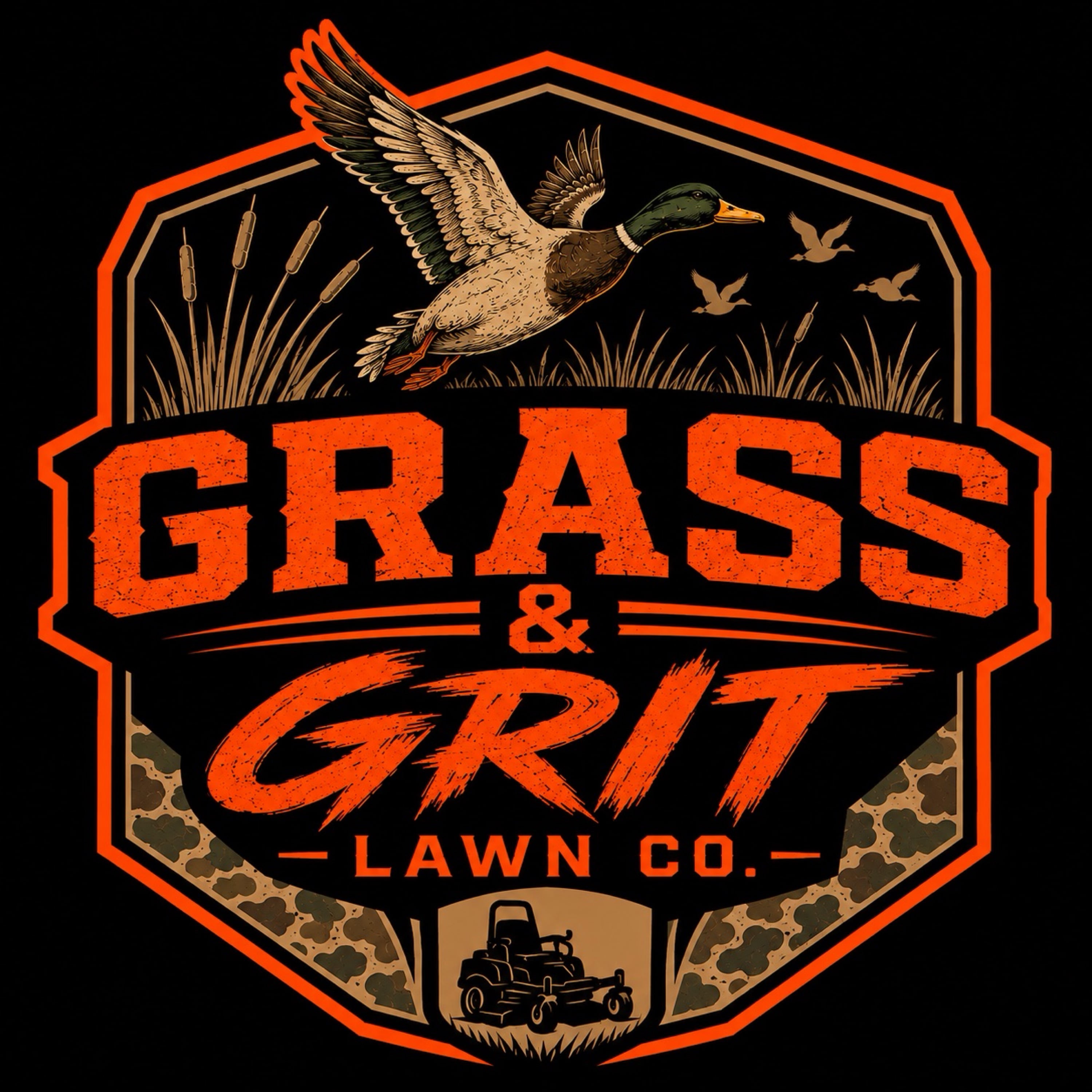 Grass & Grit Lawn Co Logo