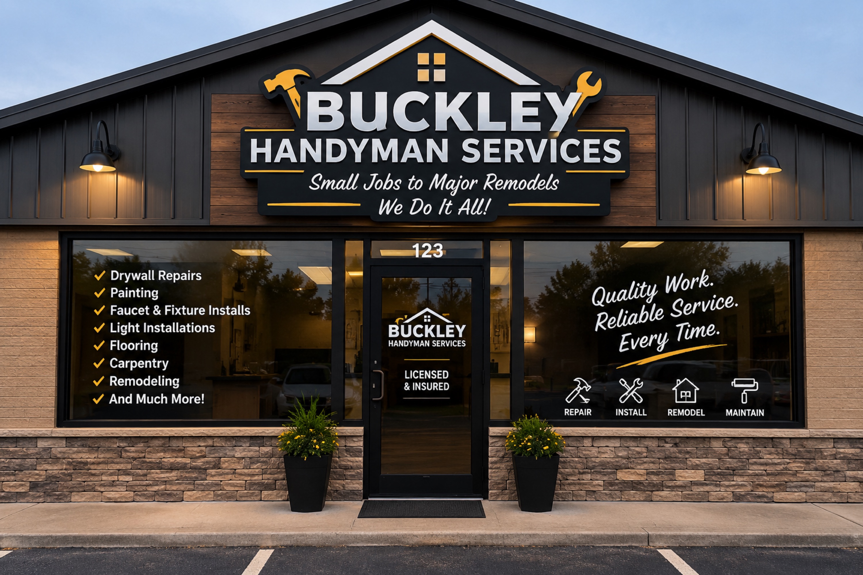 Buckleys handyman services Logo