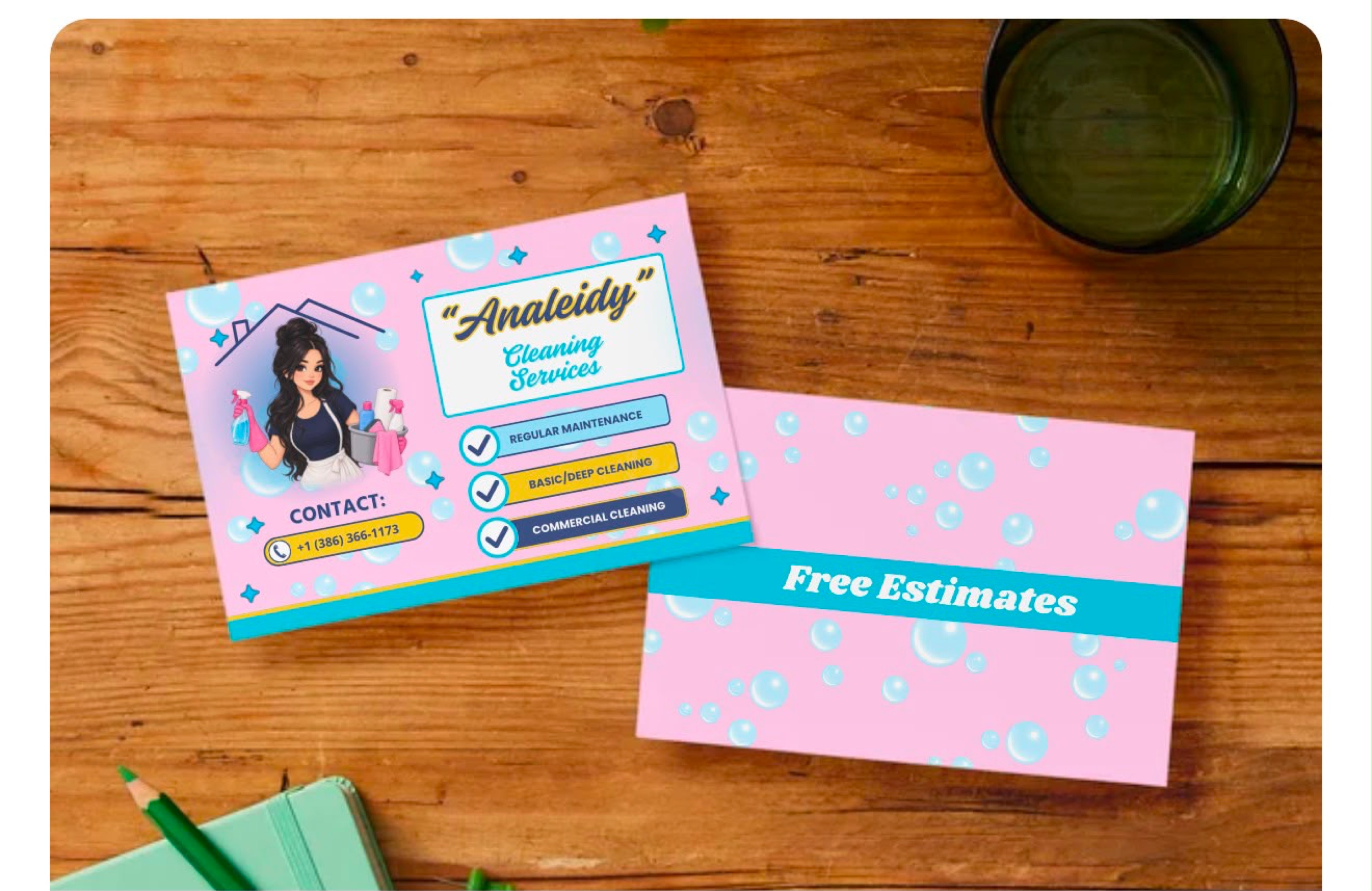 Analeidy Ramirez Cleaning Service Logo