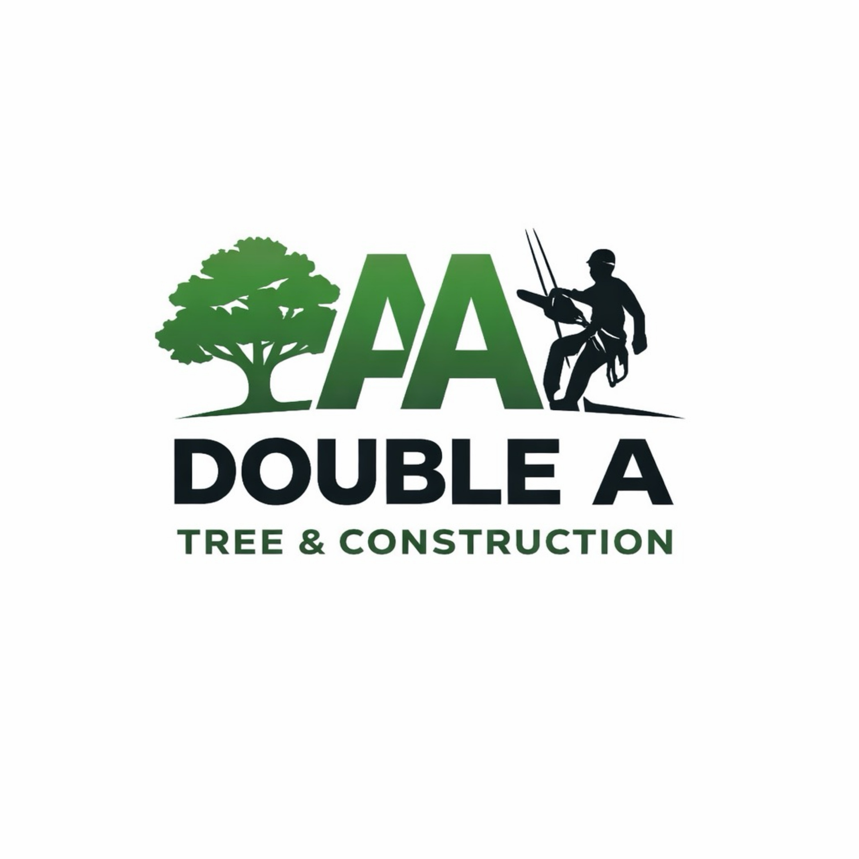Double A Tree & Construction Logo