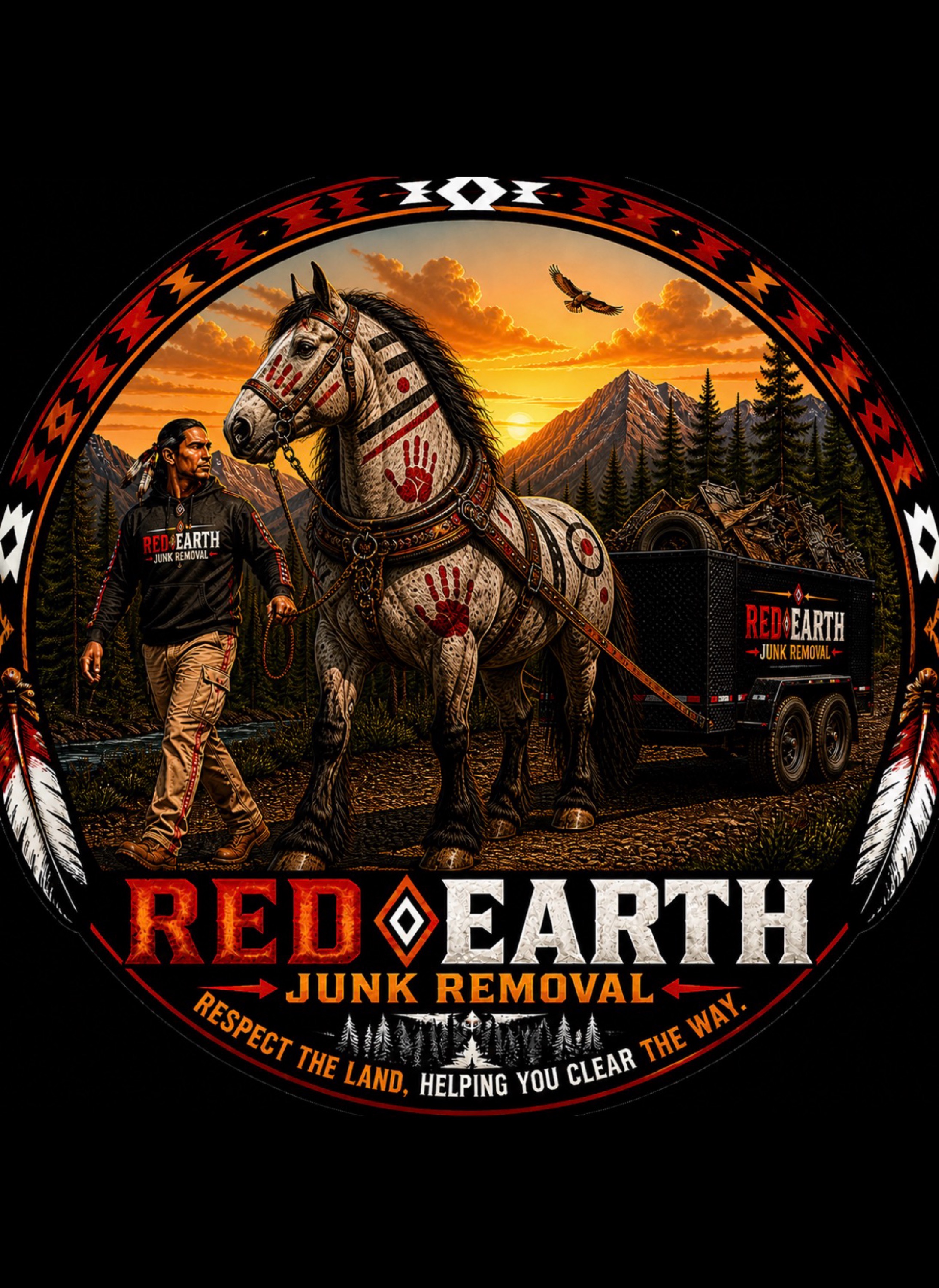 Red Earth Junk Removal Logo