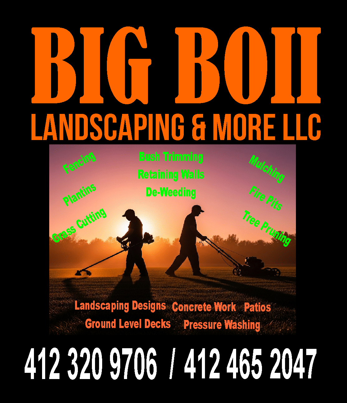 Big Boii Landscaping & More LLC Logo