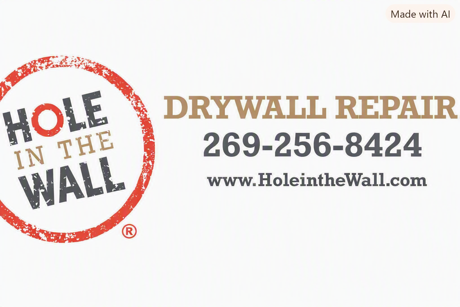 Hole In the Wall Drywall Repair SW Michigan Logo