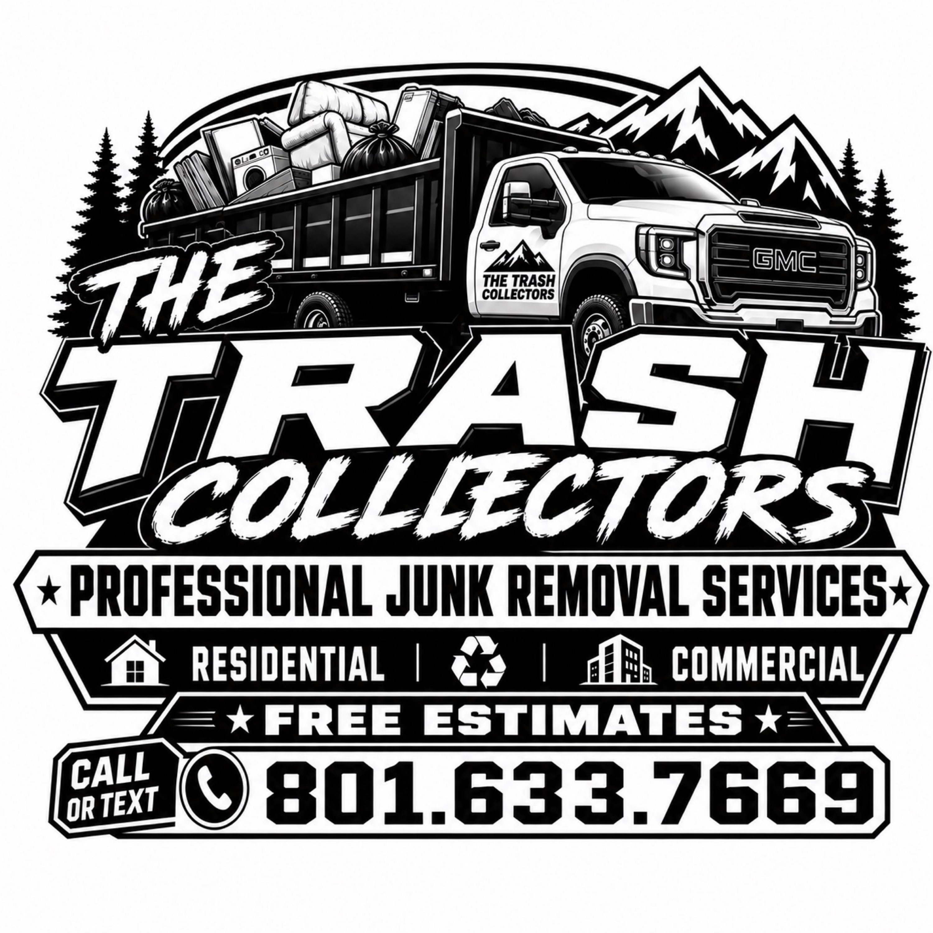 The trash collector professional junk removal llc Logo