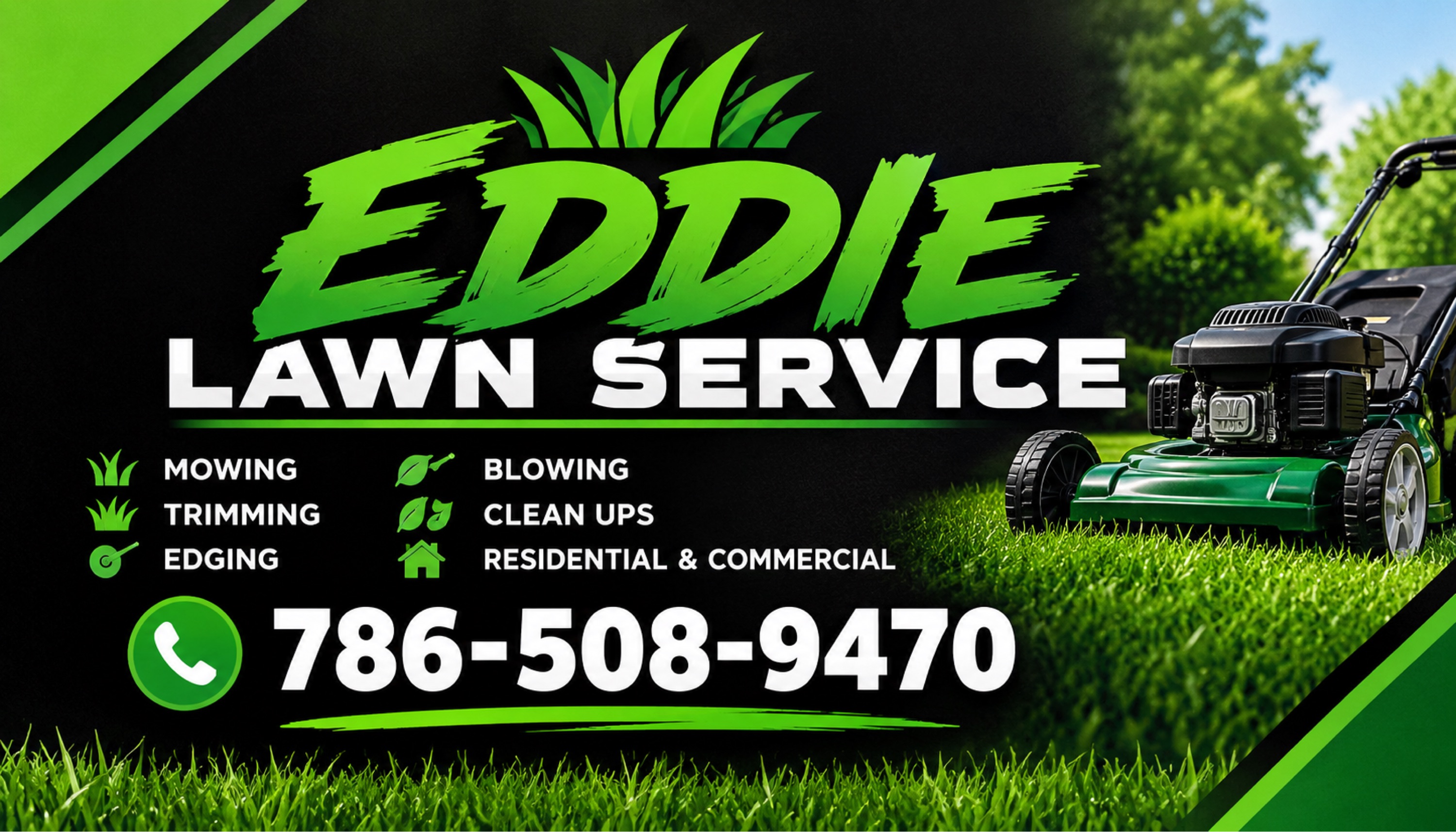 Eddies Lawn Service Logo