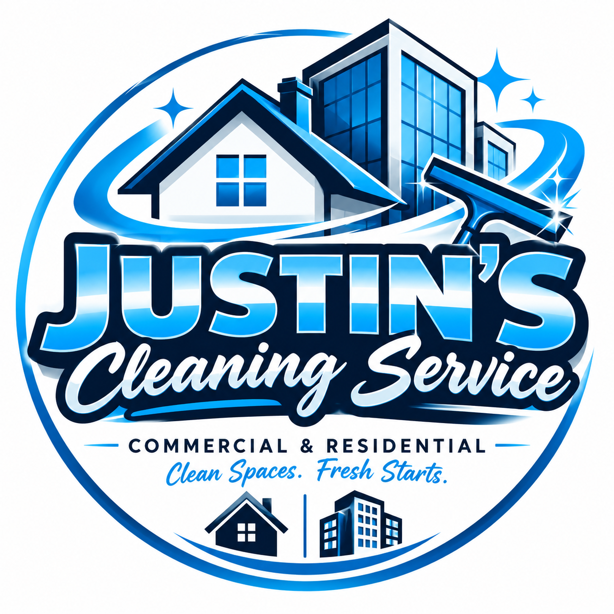 Justin's Cleaning Service Logo
