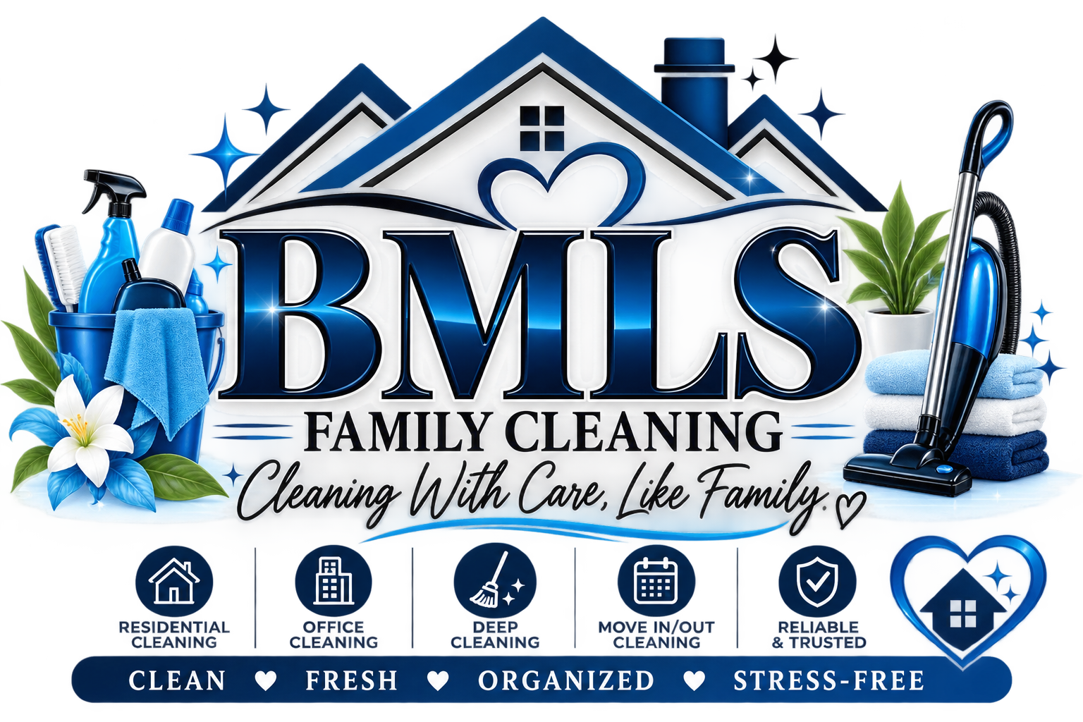 BMLS Family Cleaning Logo