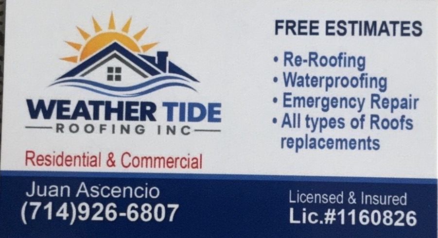 Weather Tide Roofing Logo