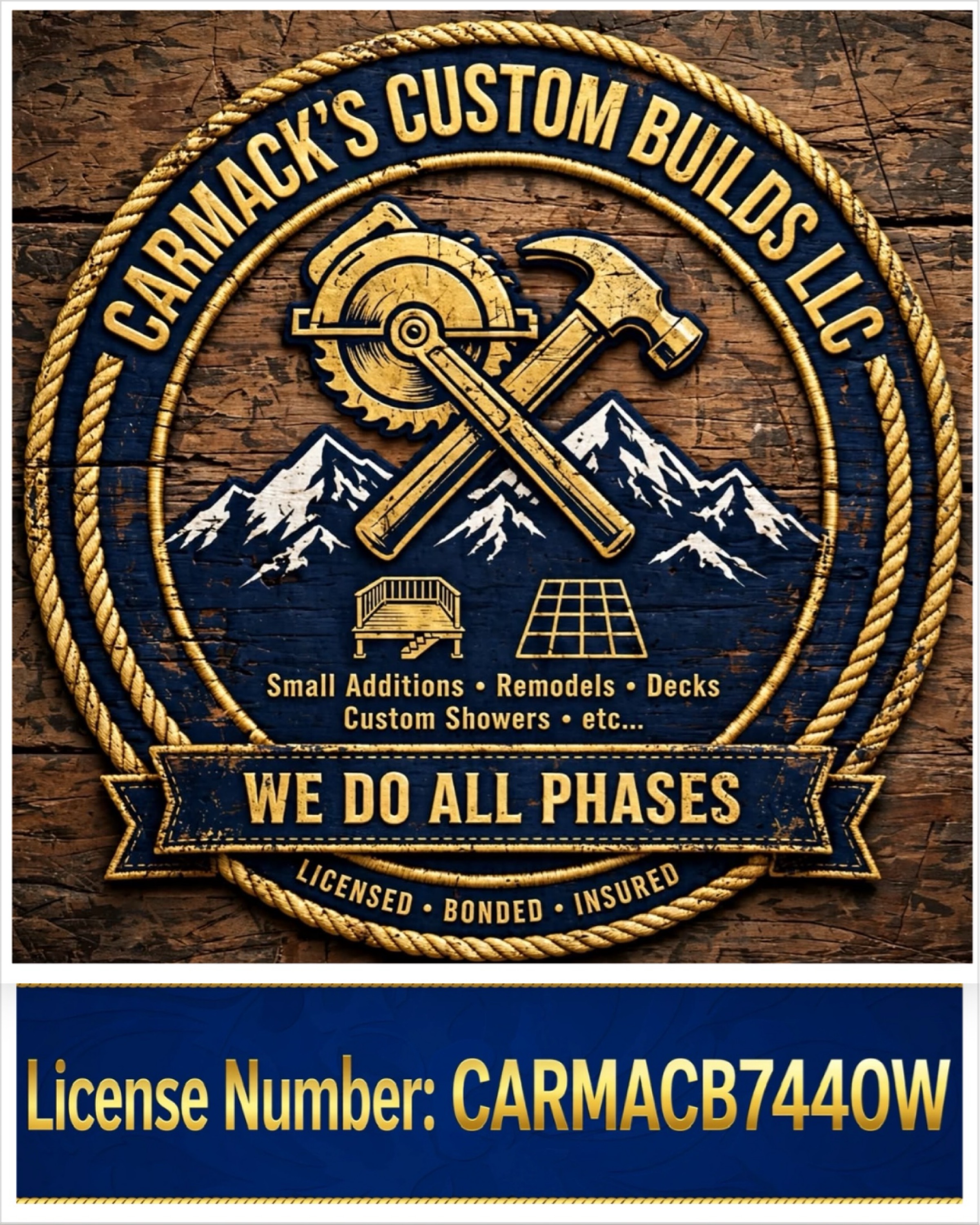 CARMACKS CUSTOM BUILDS LLC Logo