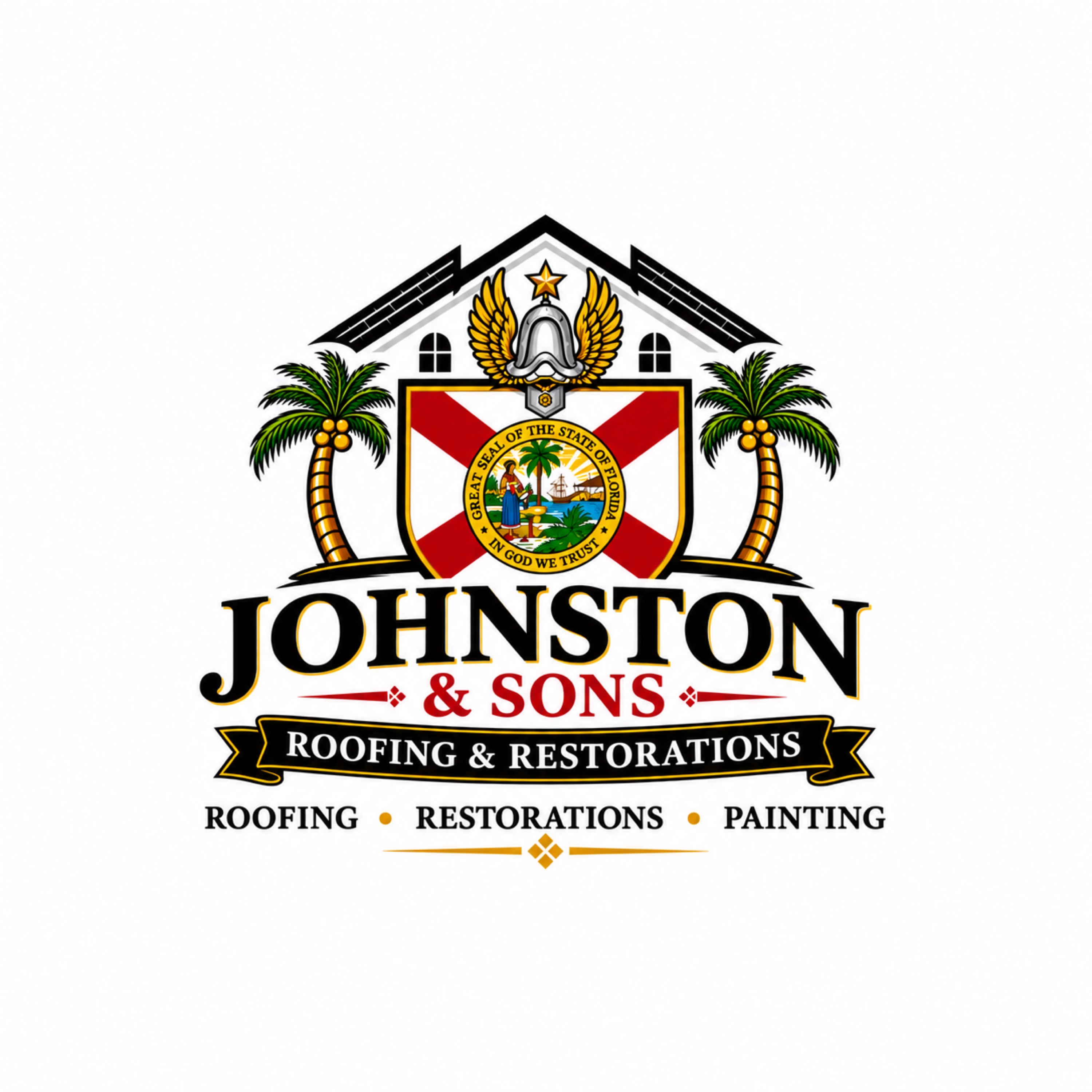 Johnston & Sons Roofing & Restorations Logo