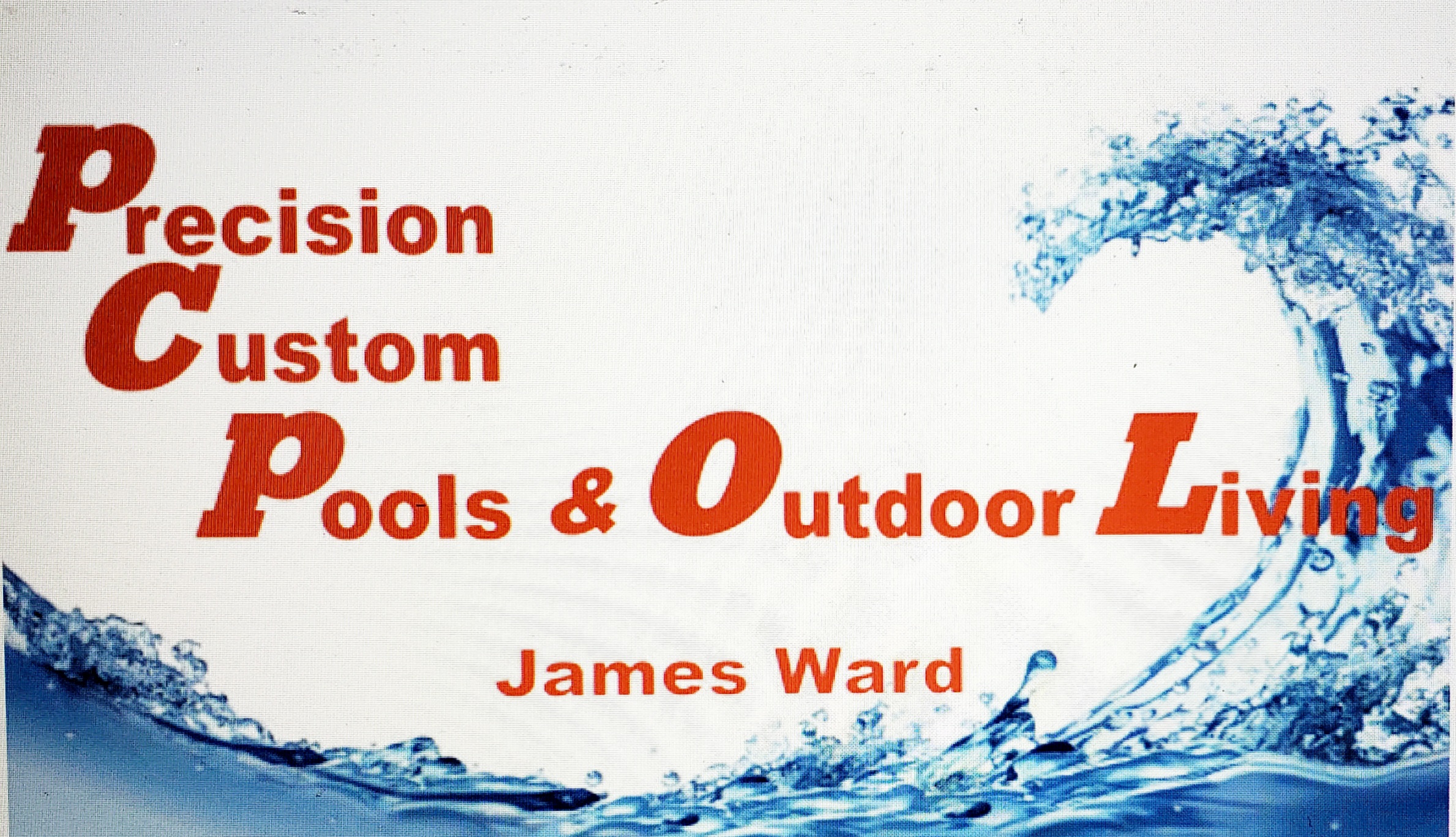 Precision Custom Pools & Outdoor Living Logo