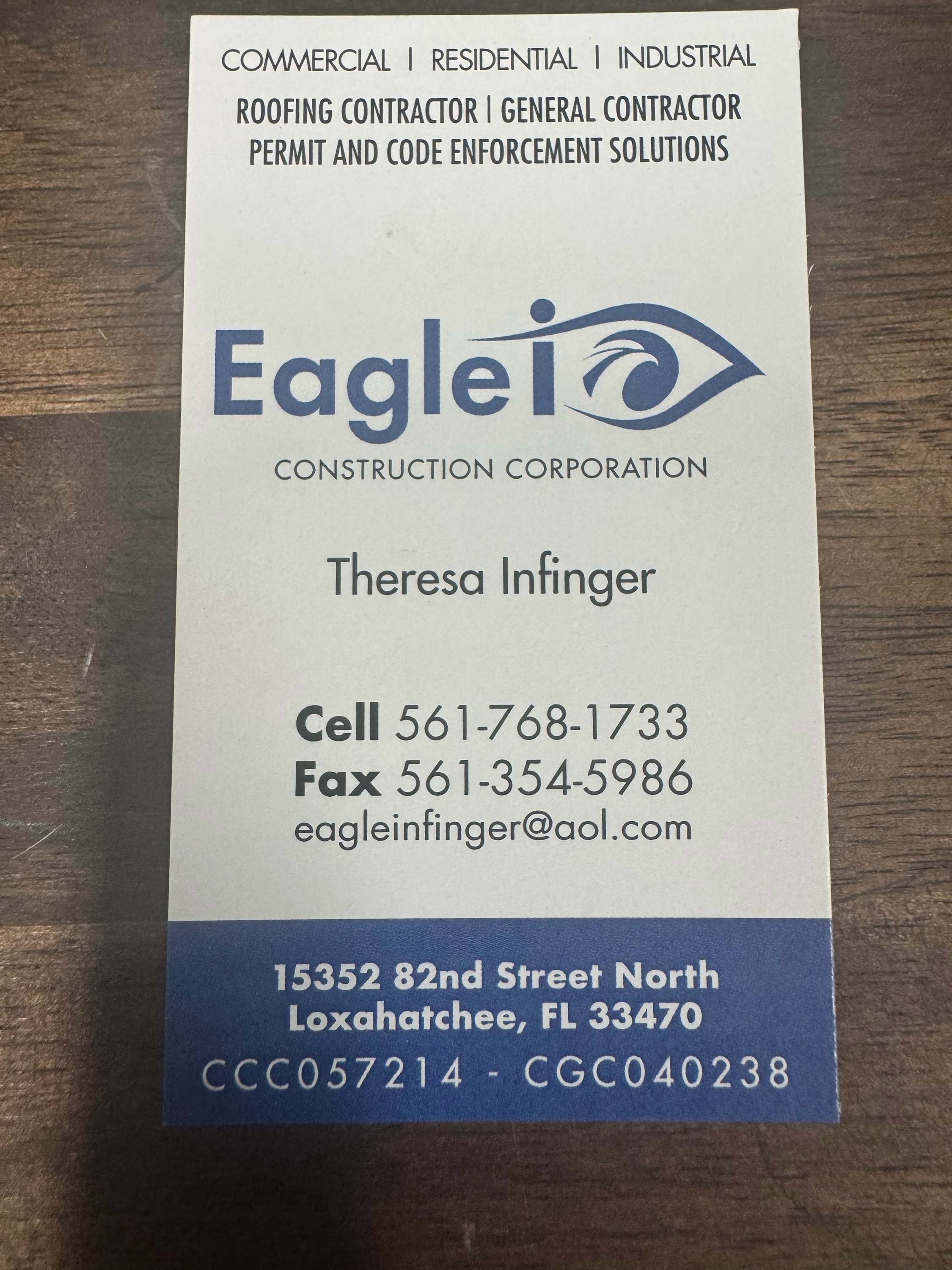 Eagle I Construction Corp Logo