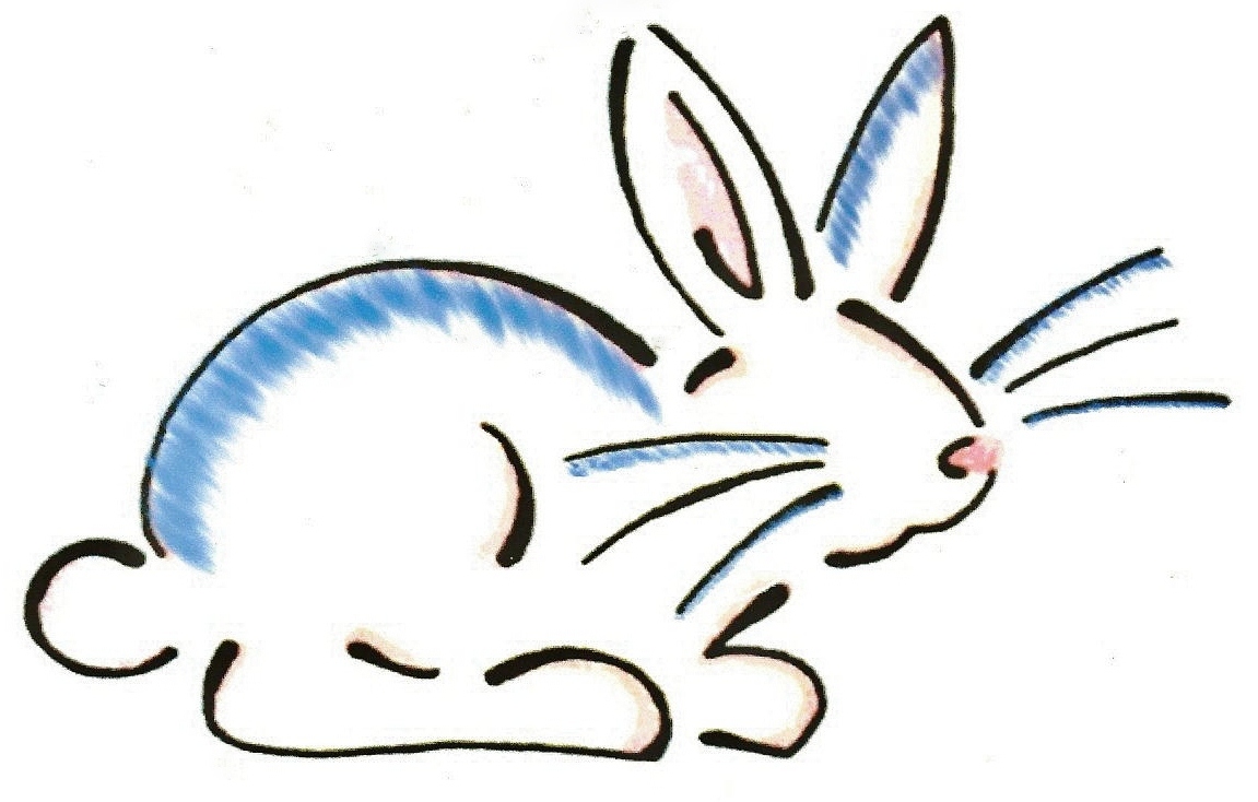 Blue Bunny Cleaning Service Logo