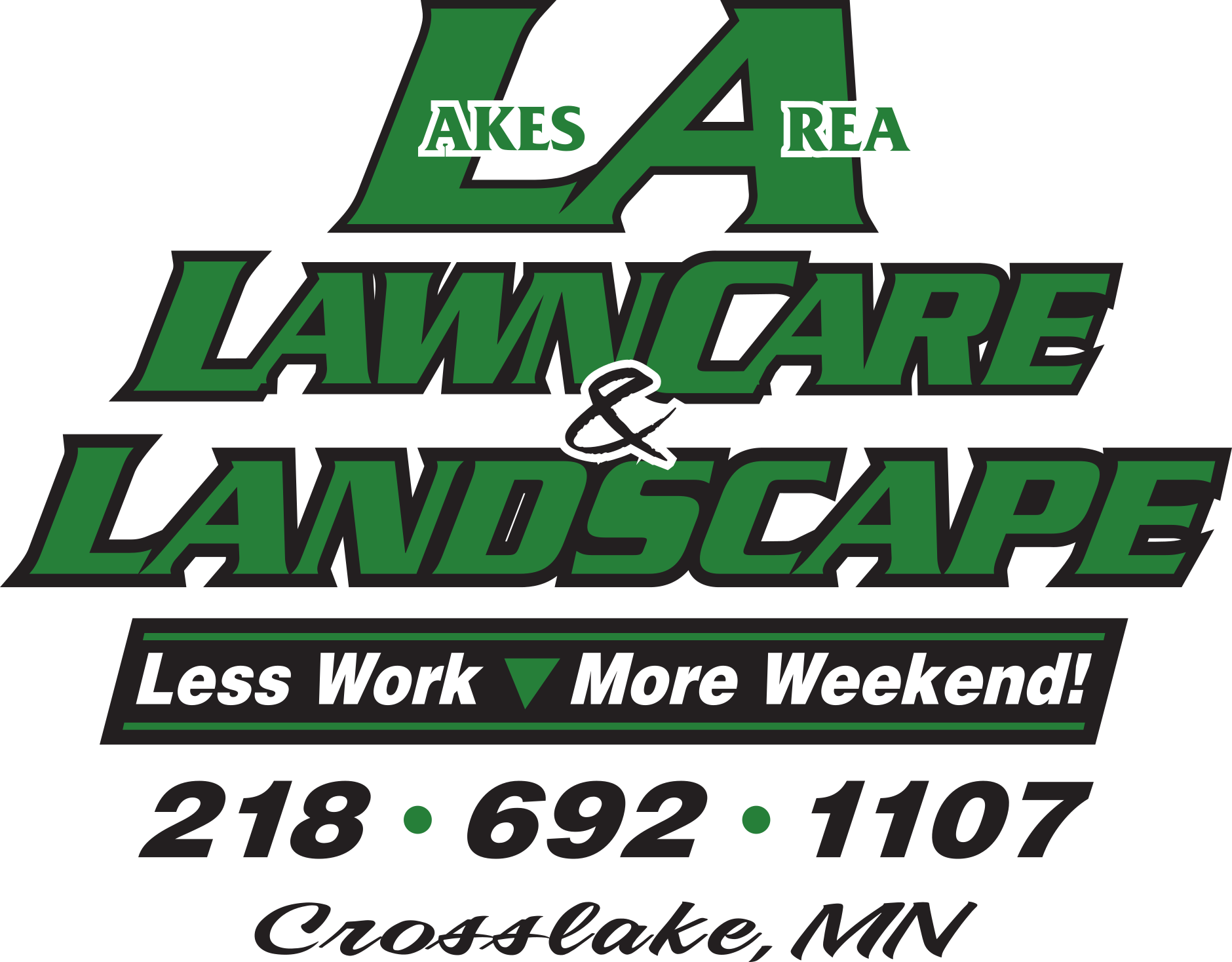 L A Lawn Care & Landscaping Logo