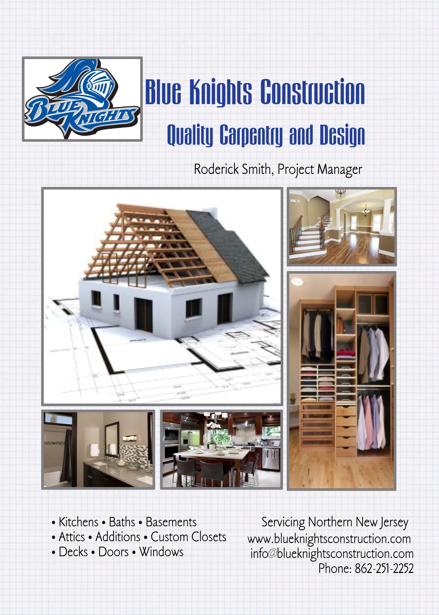Blue Knights Construction, LLC Logo