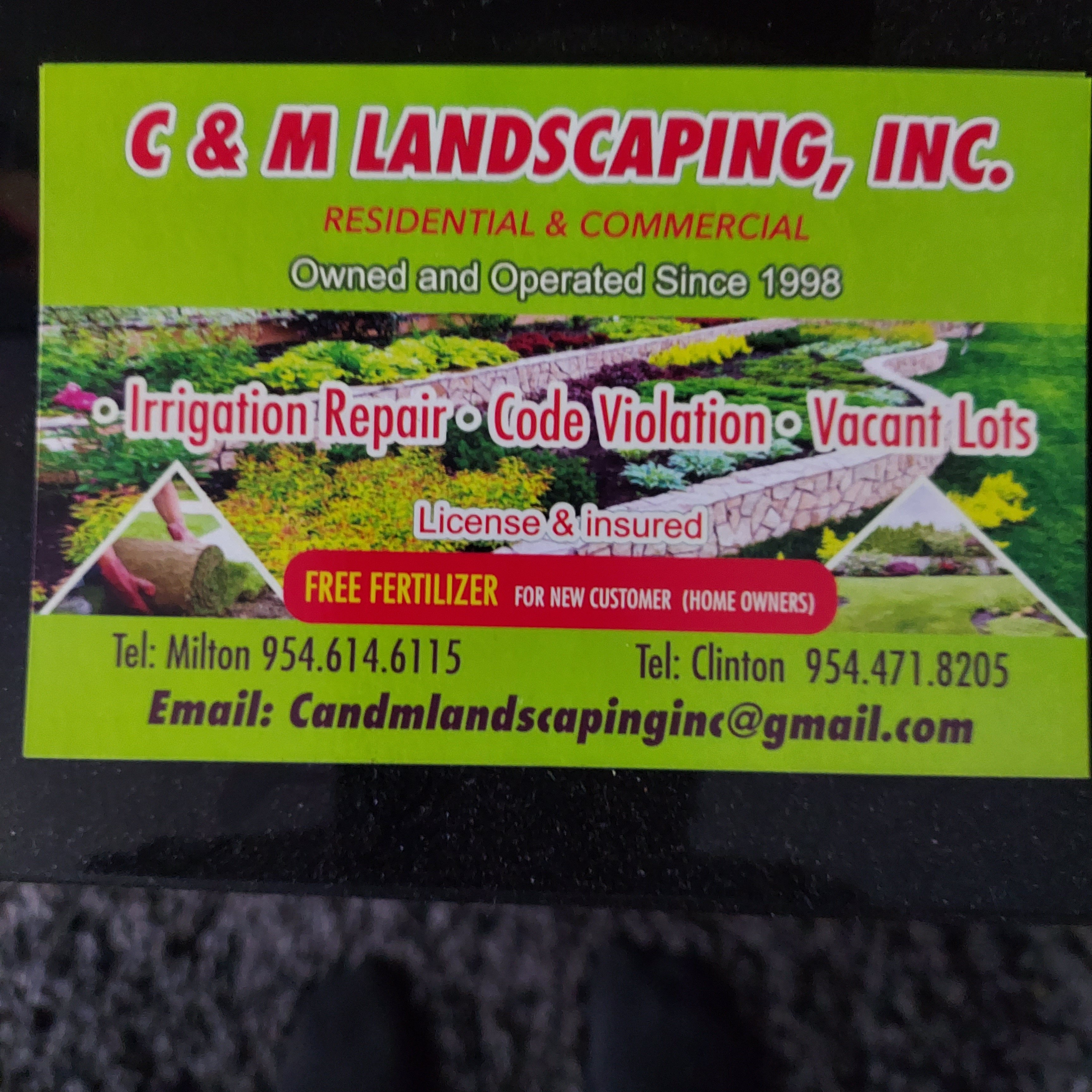 C&M Landscaping Inc Logo