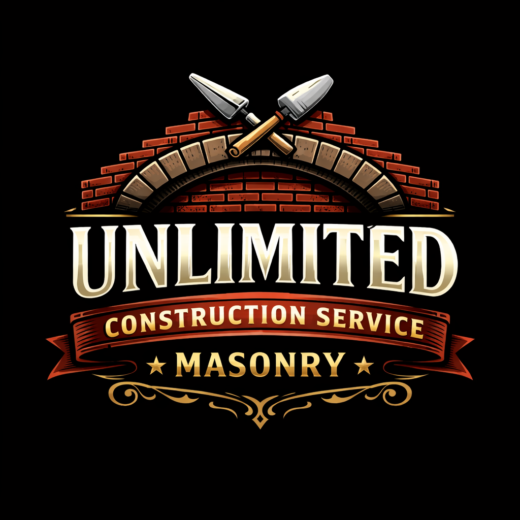 Unlimited Masonry Construction Logo