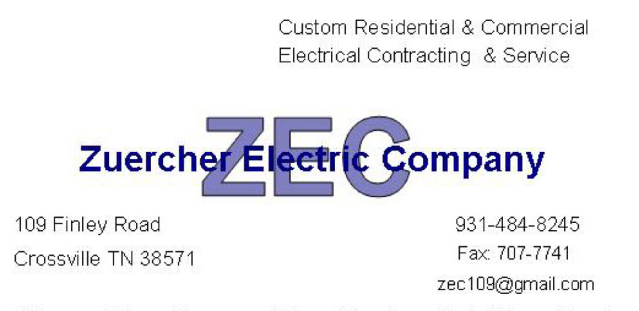 Zuercher Electric Company Logo