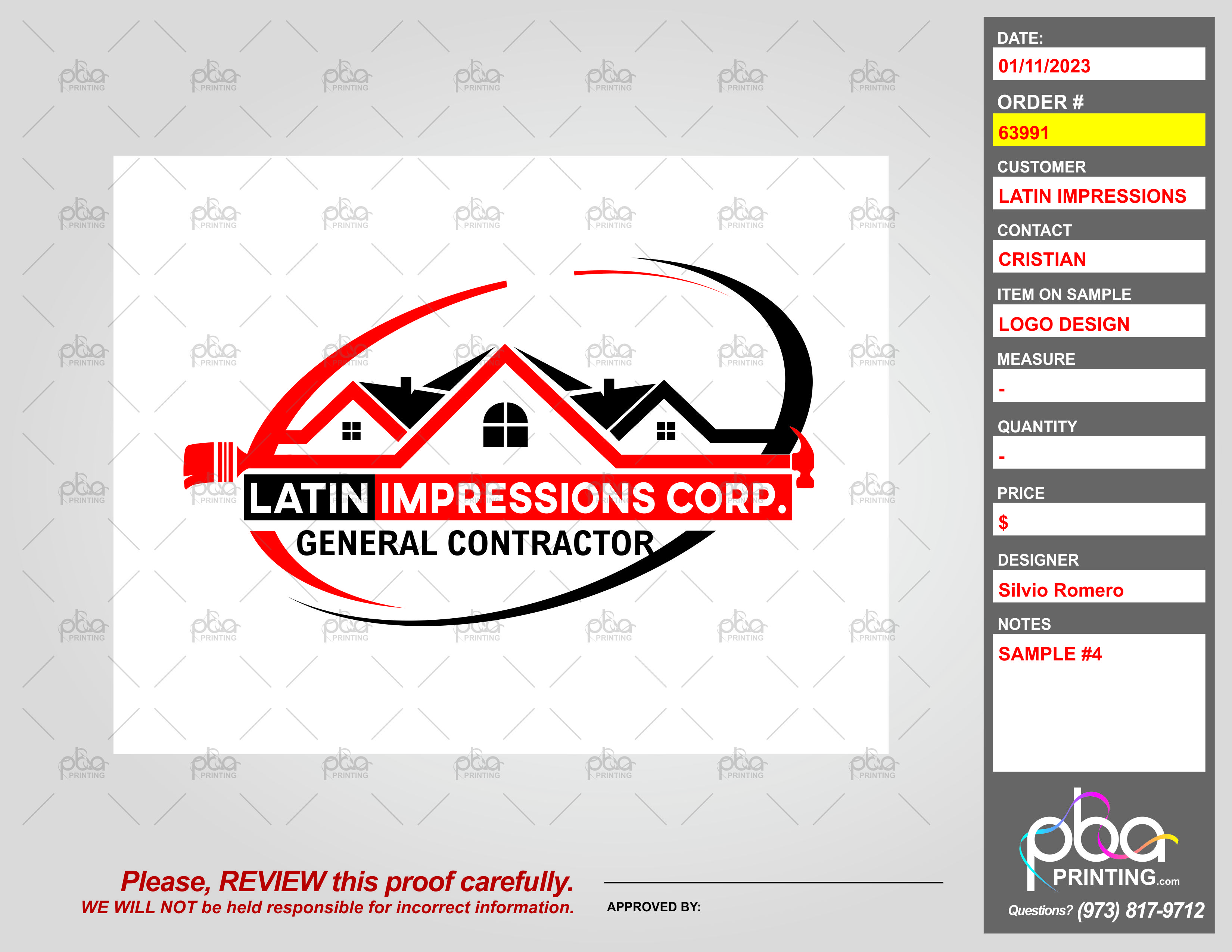Latin Impressions Construction Corp Logo