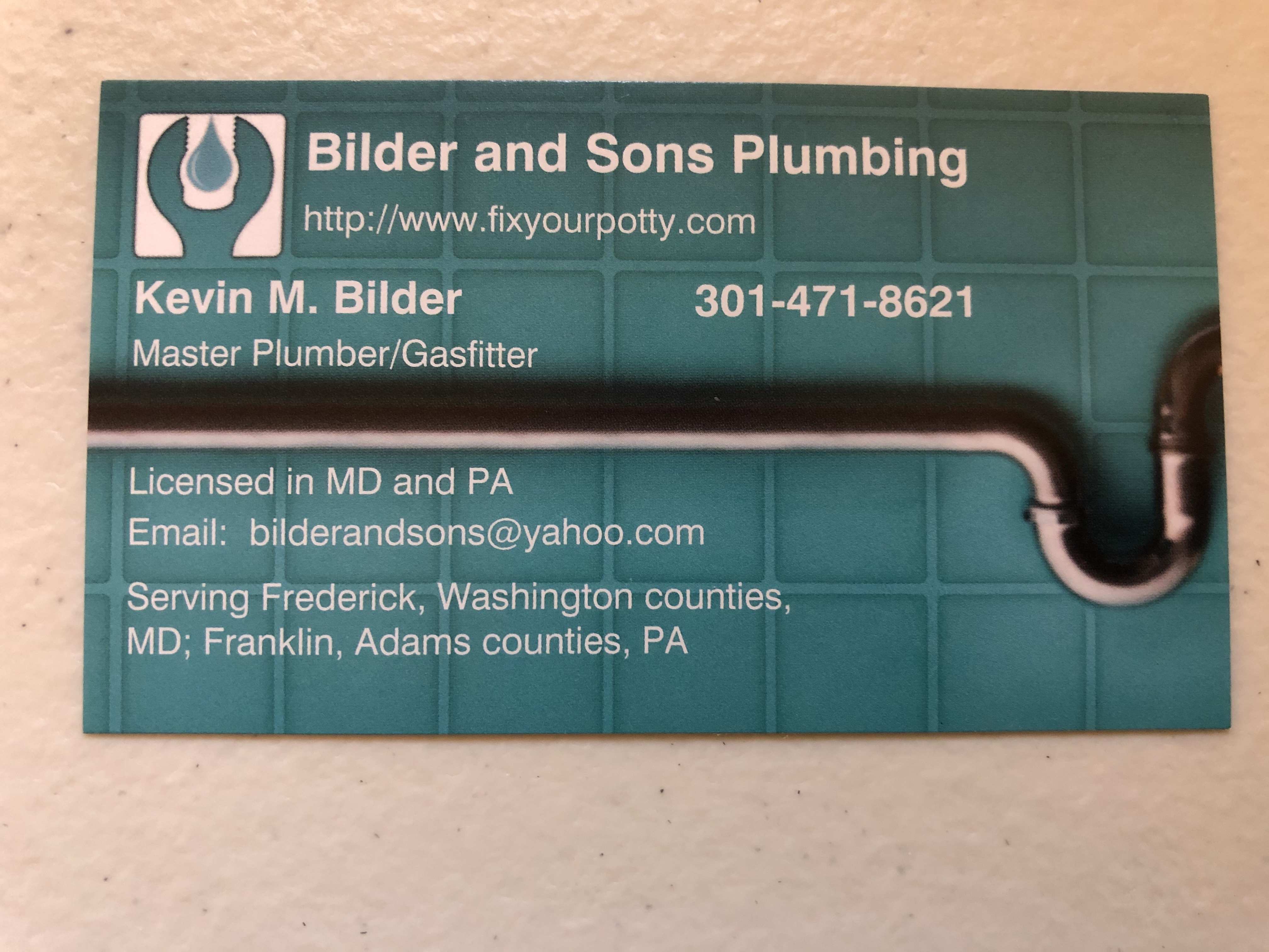 Bilder & Sons Plumbing Logo