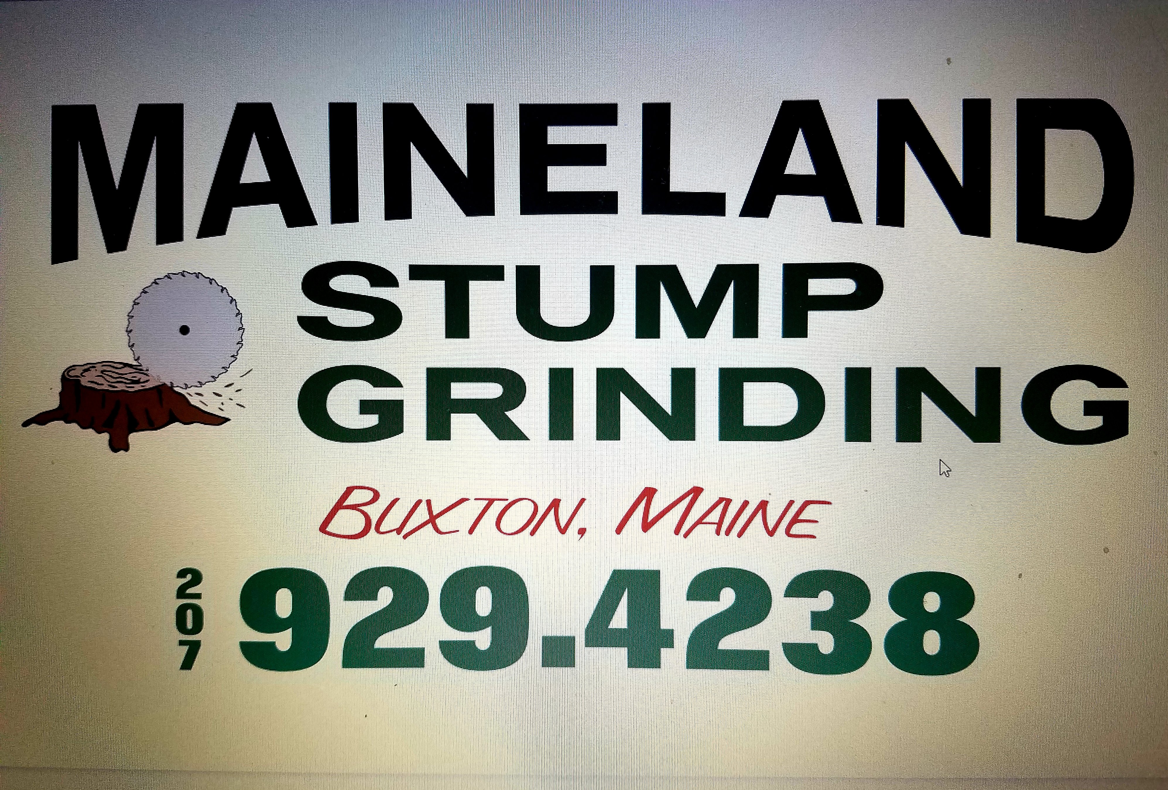 Maineland Stump Grinding,LLC Logo