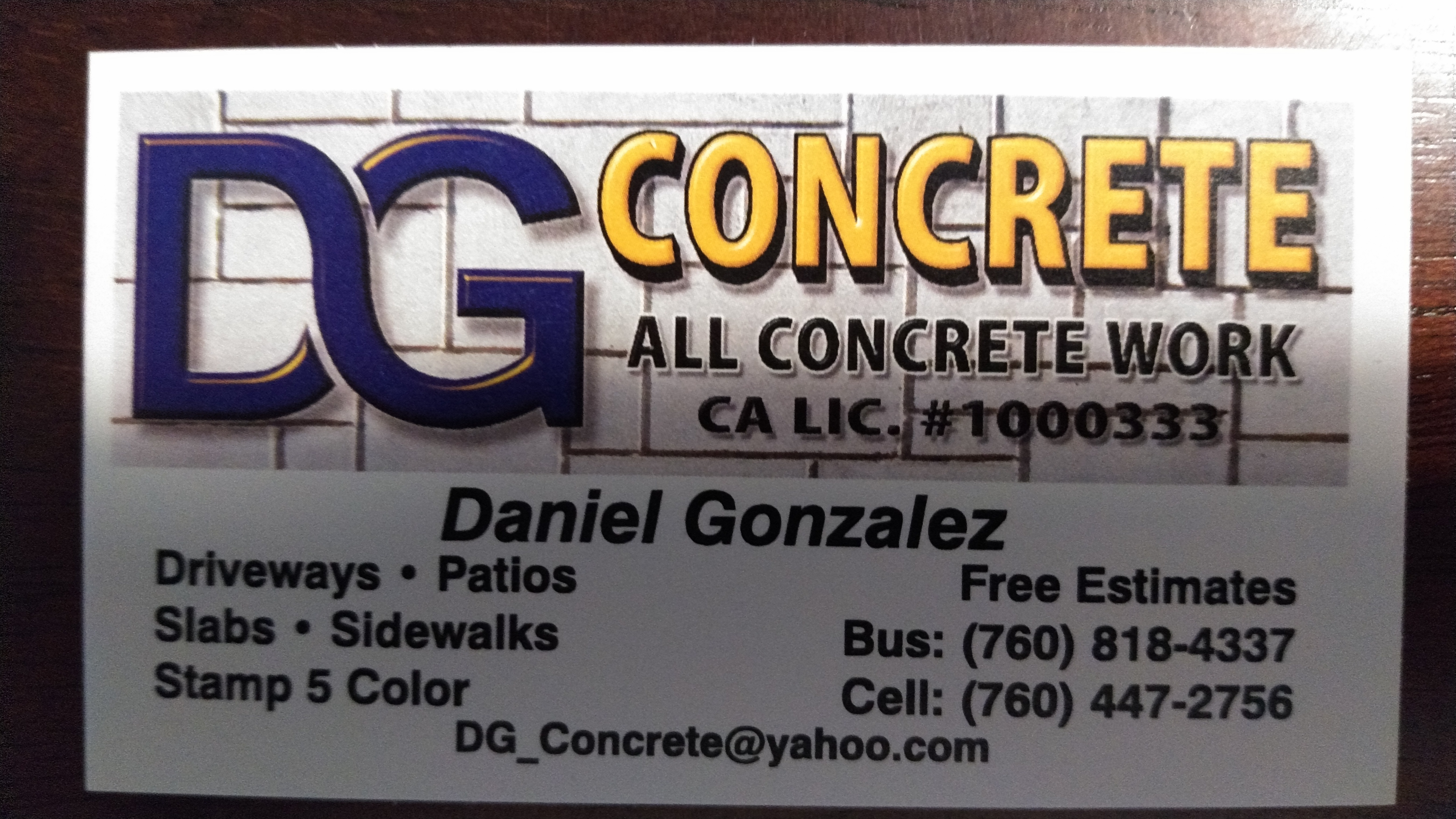 DG Concrete Logo