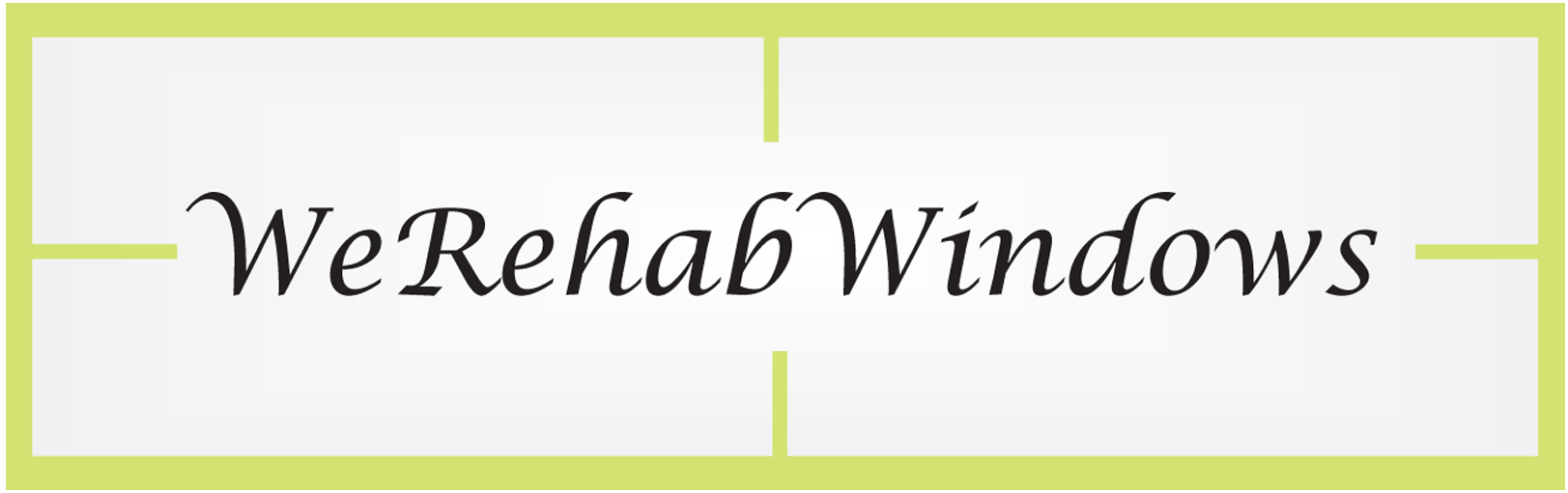 We Rehab Windows Logo