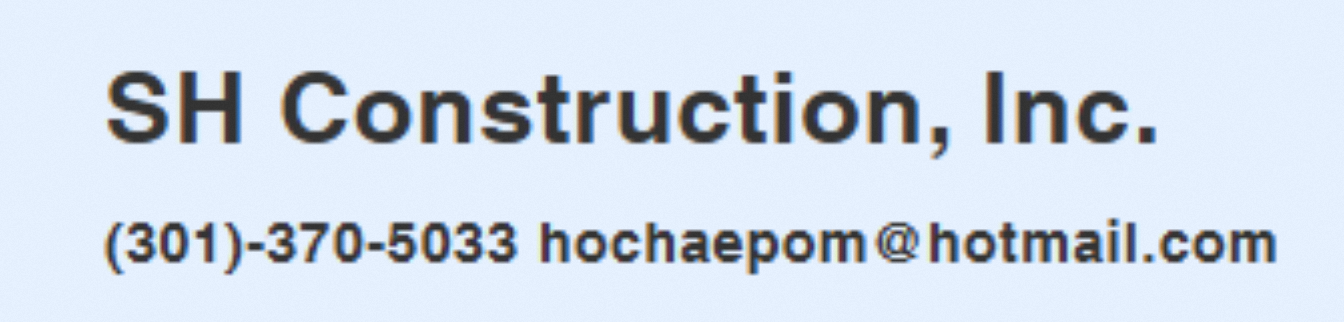 SH Construction, Inc. Logo