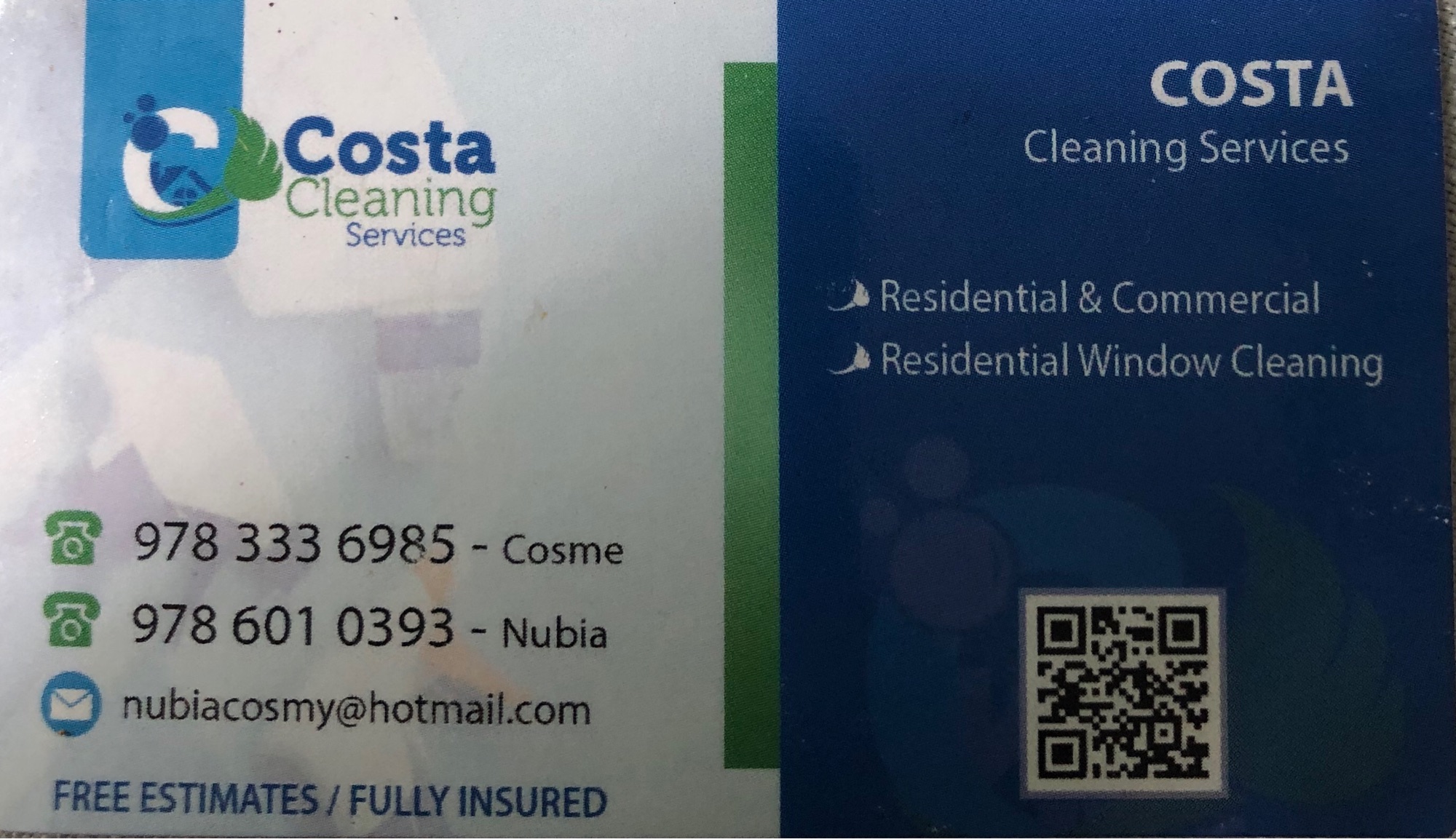 Costa Cleaning Logo