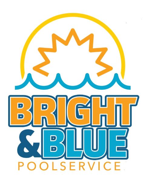 Bright and Blue Pool Service Logo