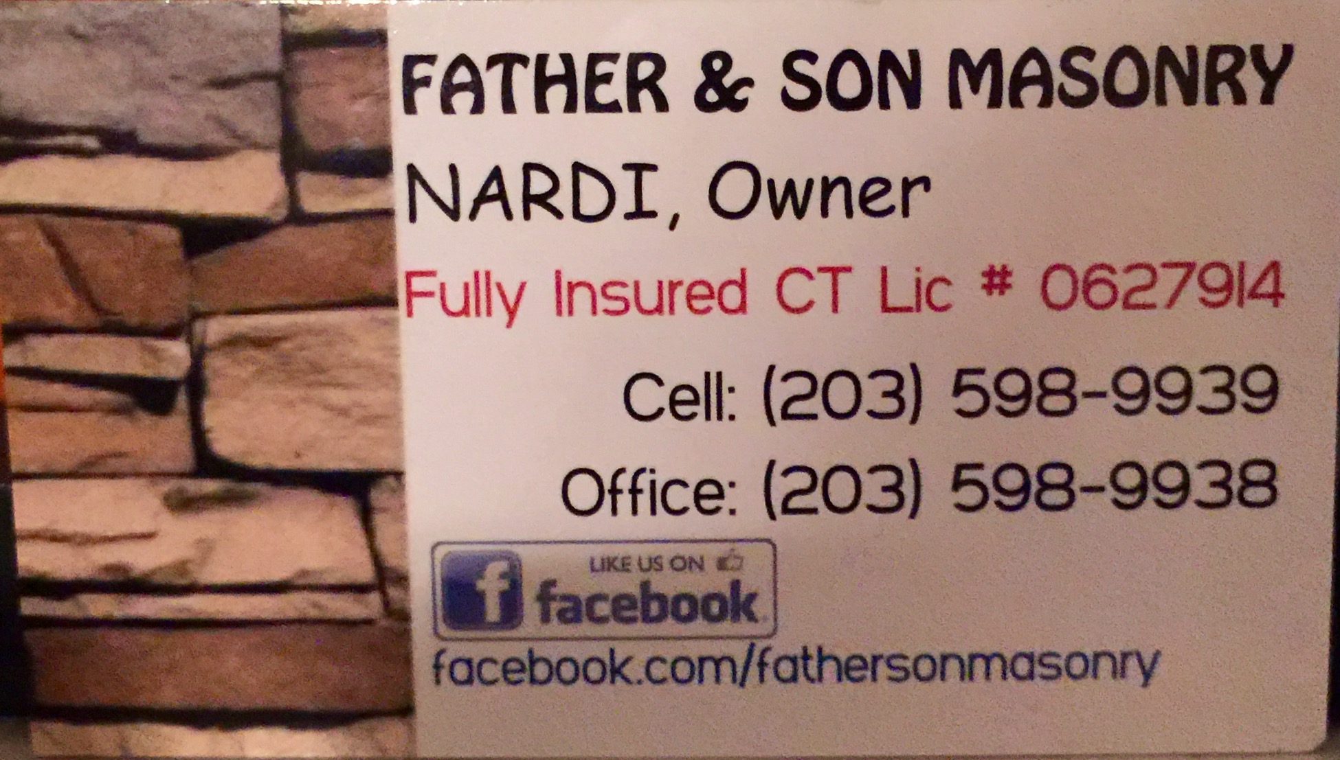Father & Son Masonry Logo