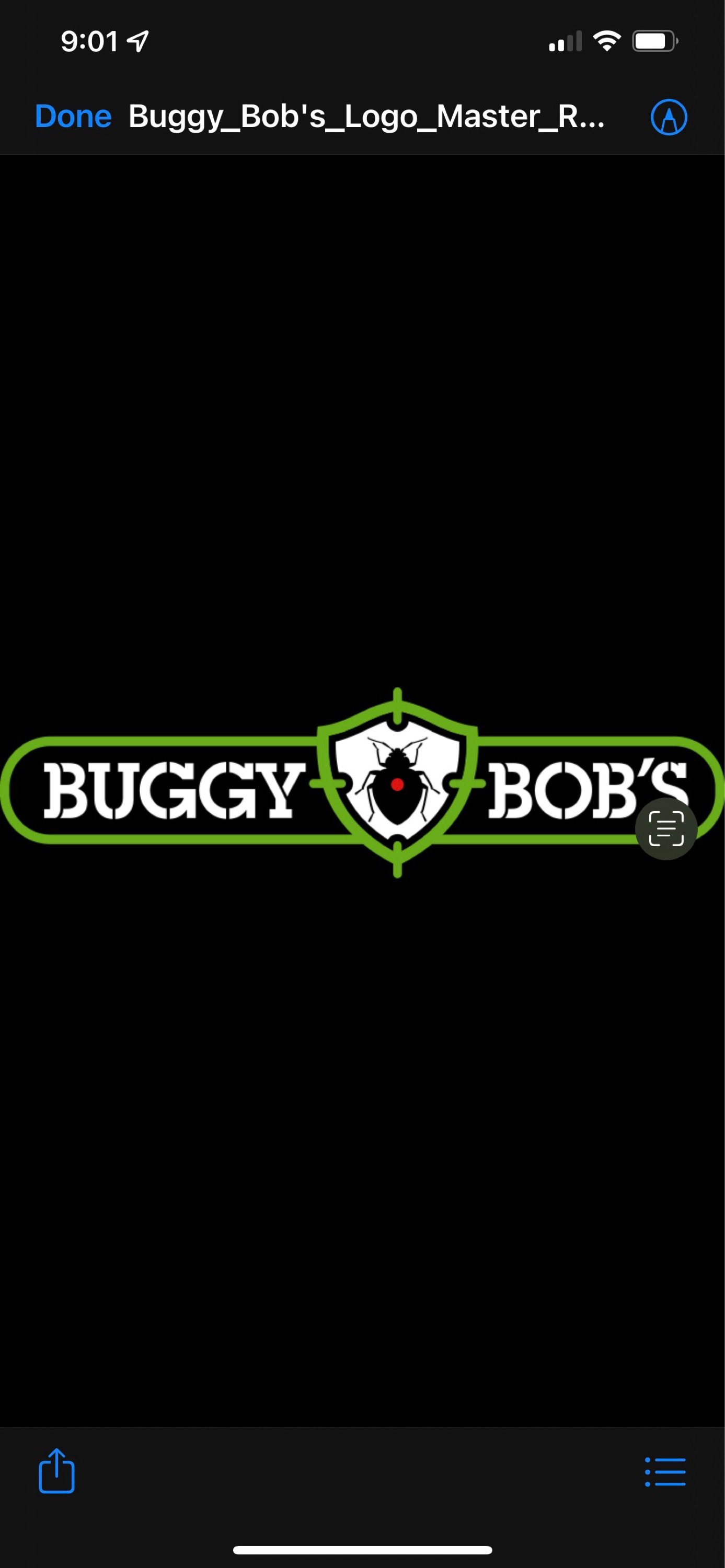 Buggy Bob's Pest Control Logo