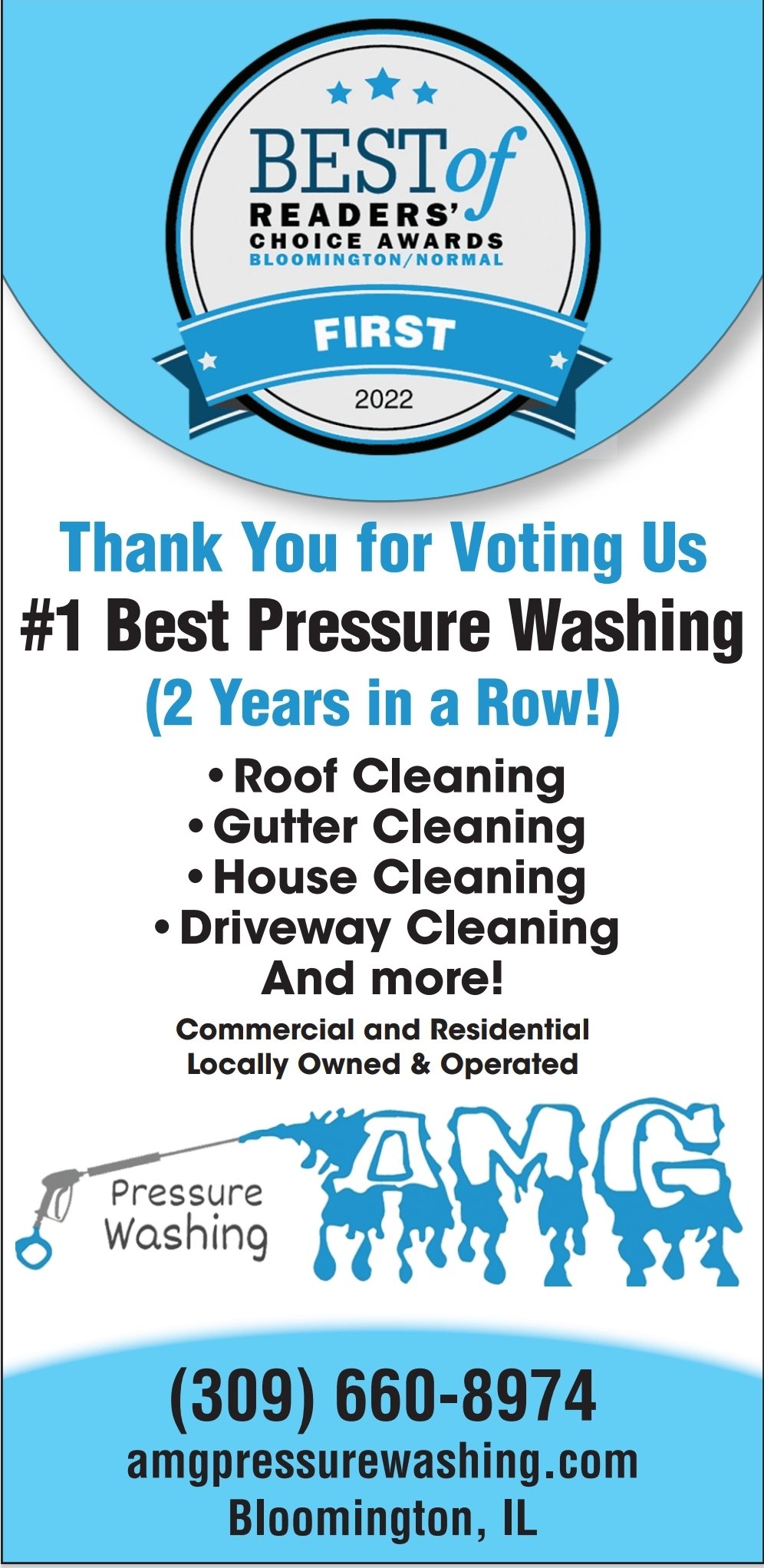 AMG Pressure Washing Logo