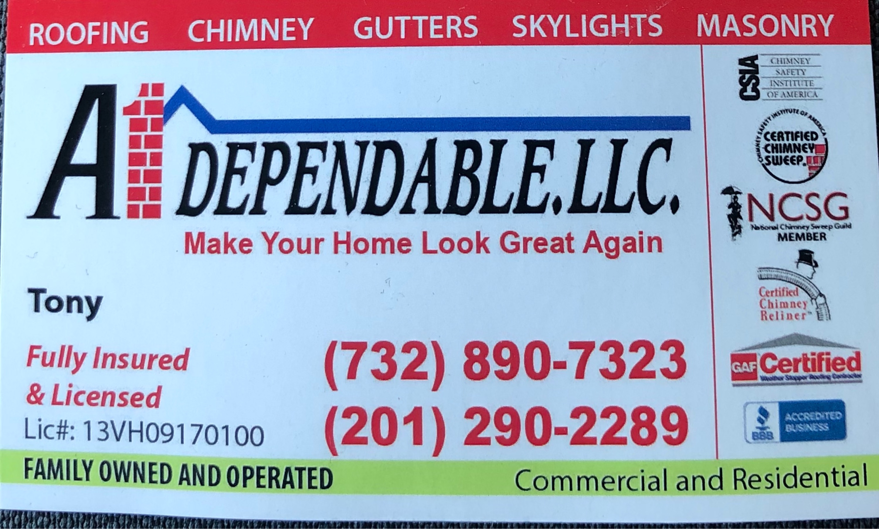 A1 Dependable, LLC Logo