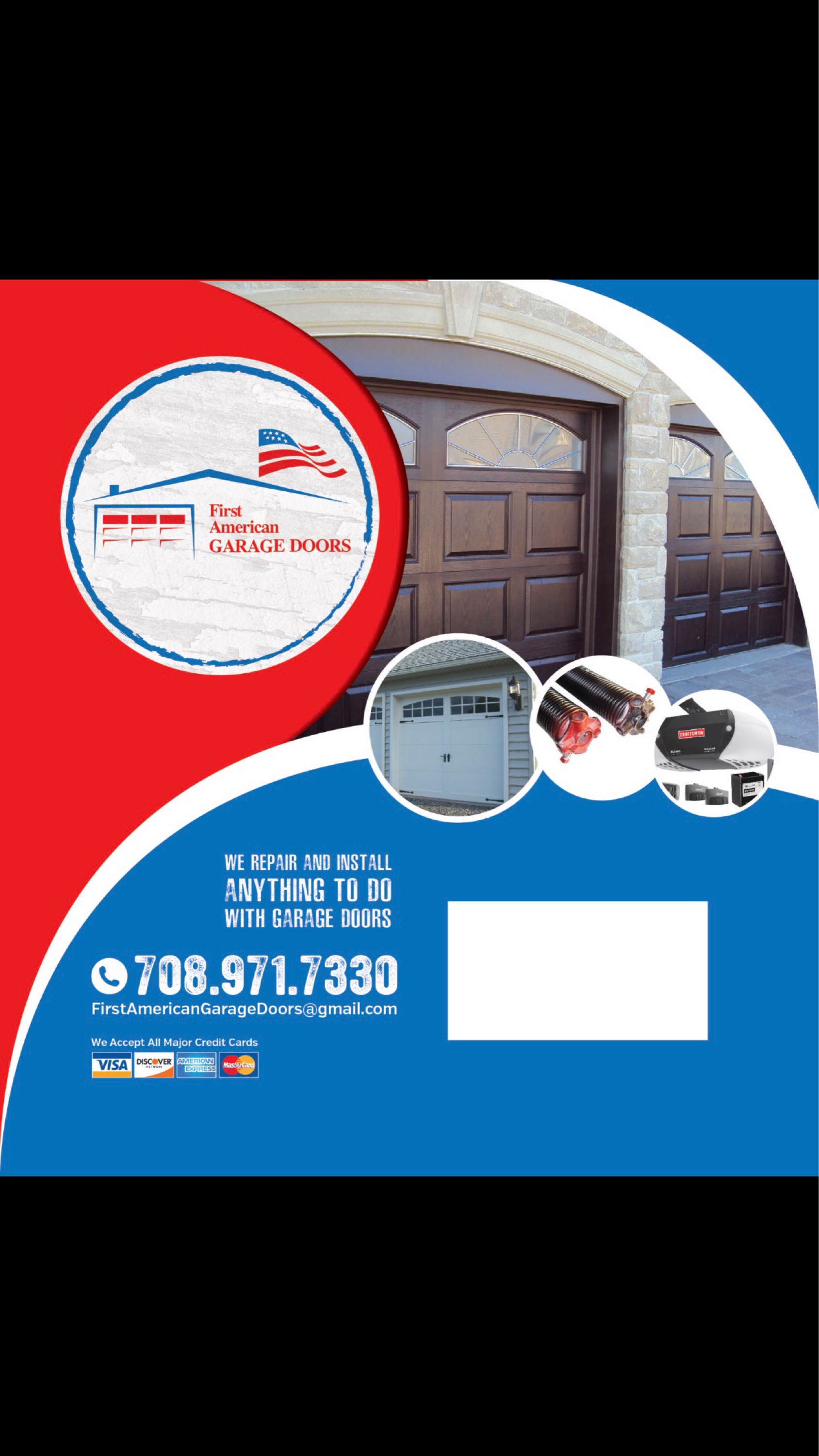 First American Garage Doors Logo