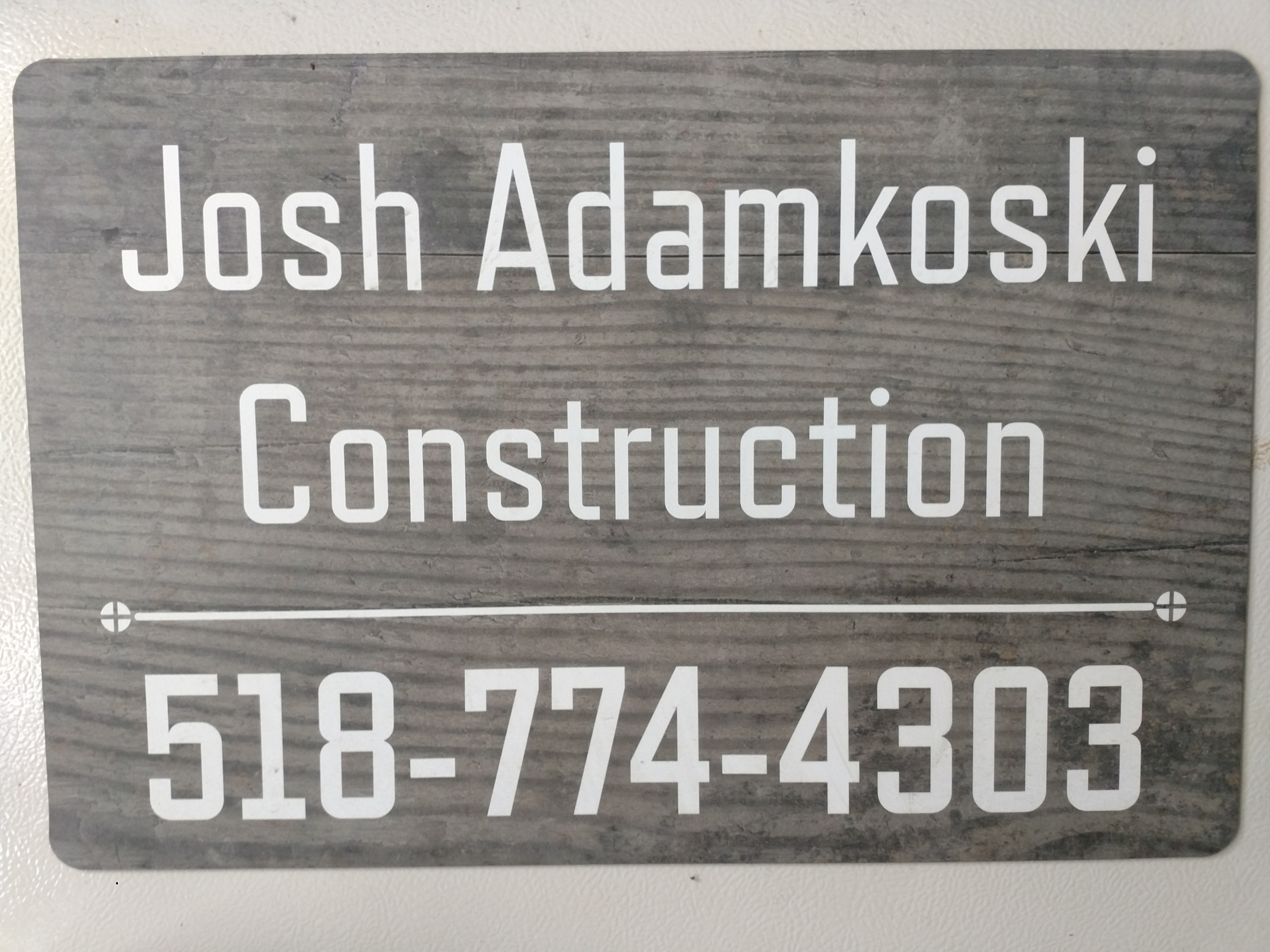Josh Adamkoski Construction Logo