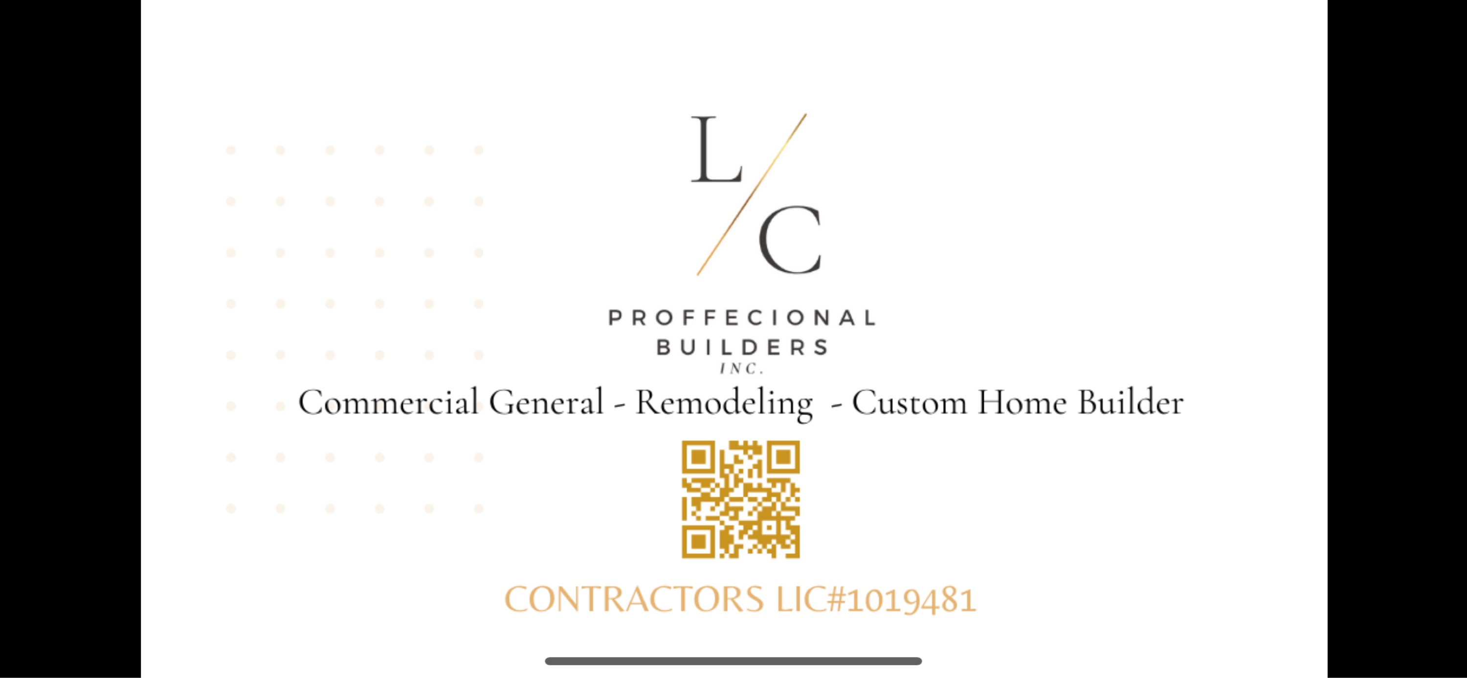 LC Professional Builders, Inc. Logo