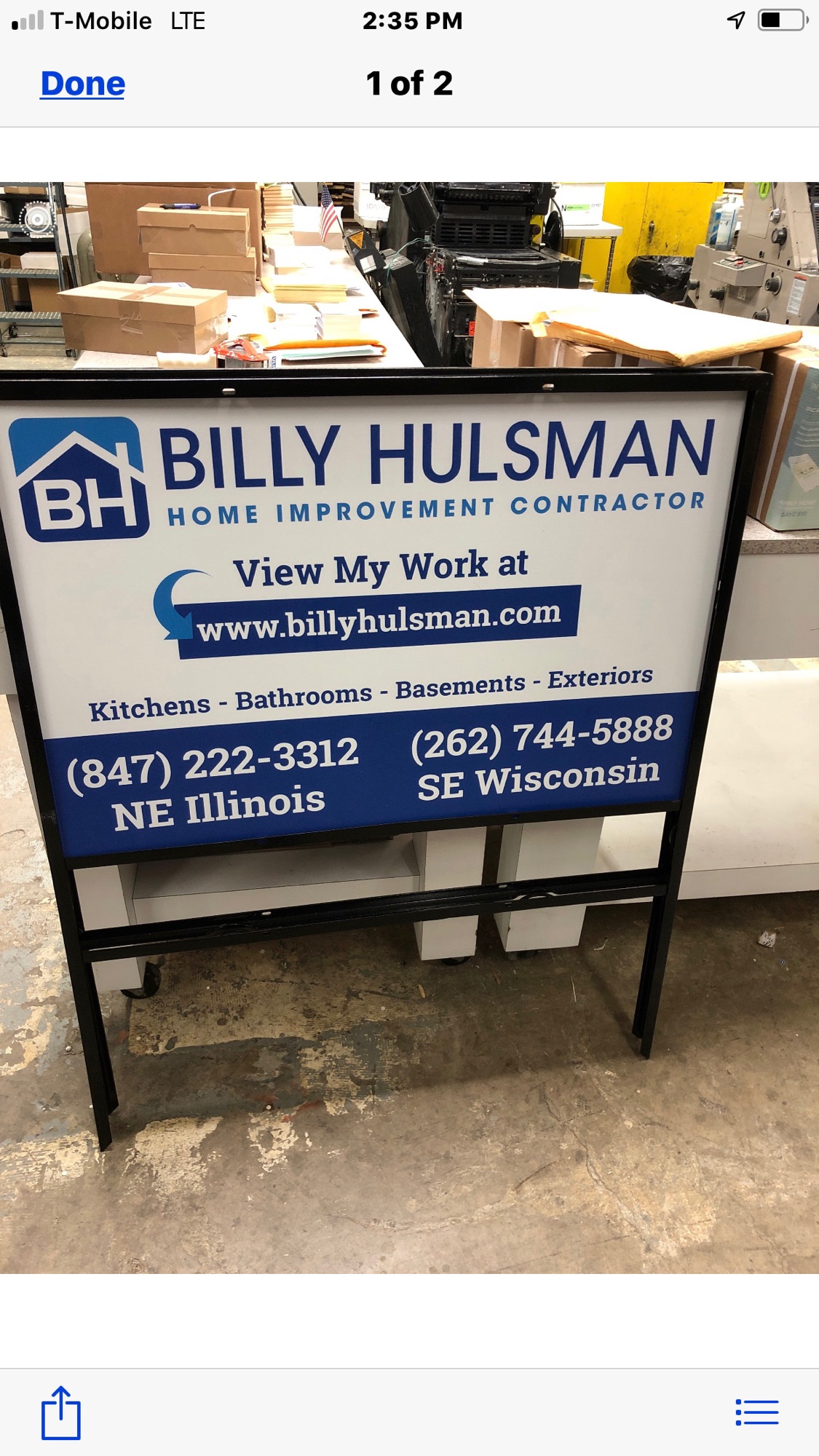 BH Home Improvement Contractor Logo