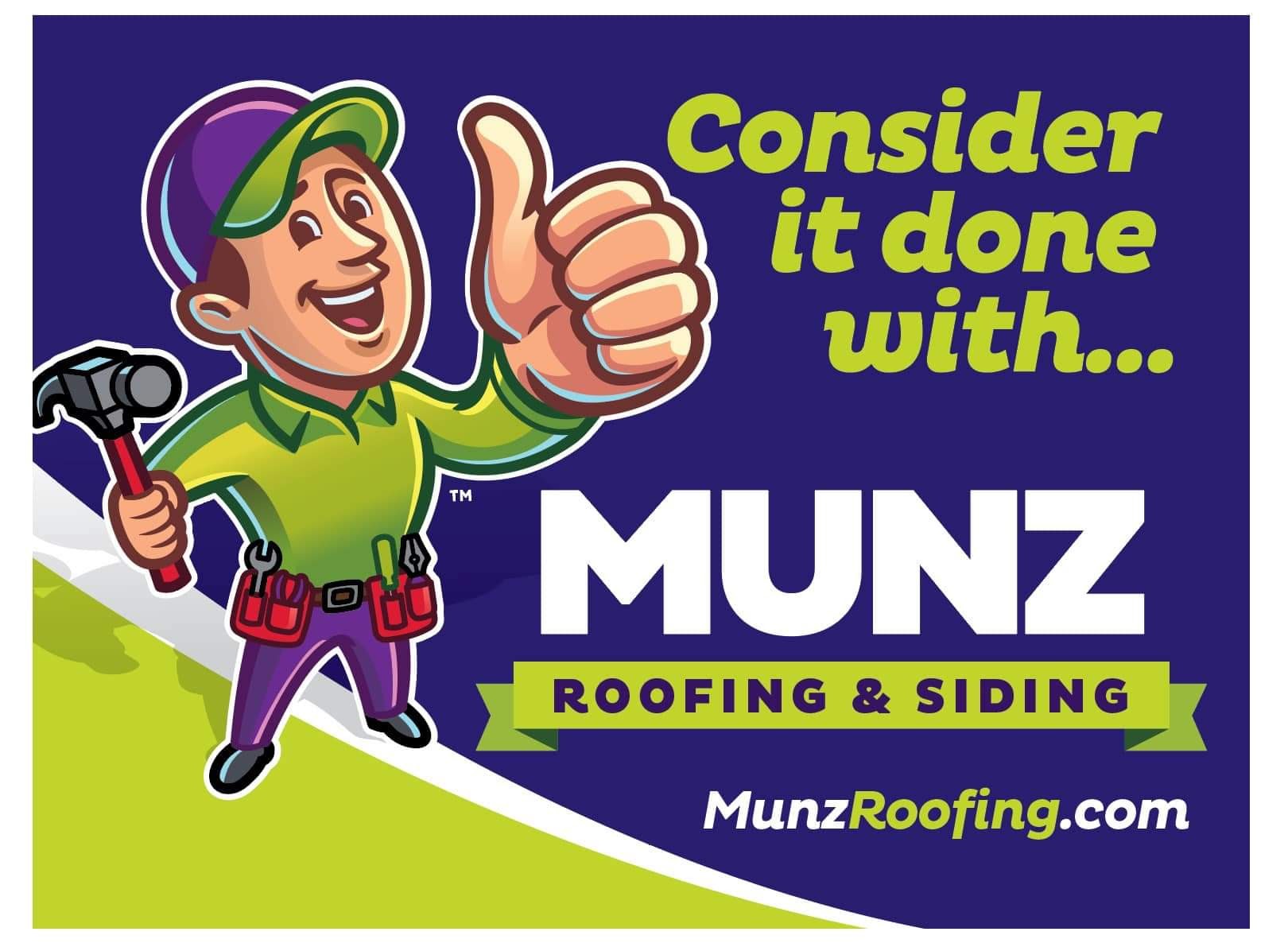 Munz Roofing and Siding Logo
