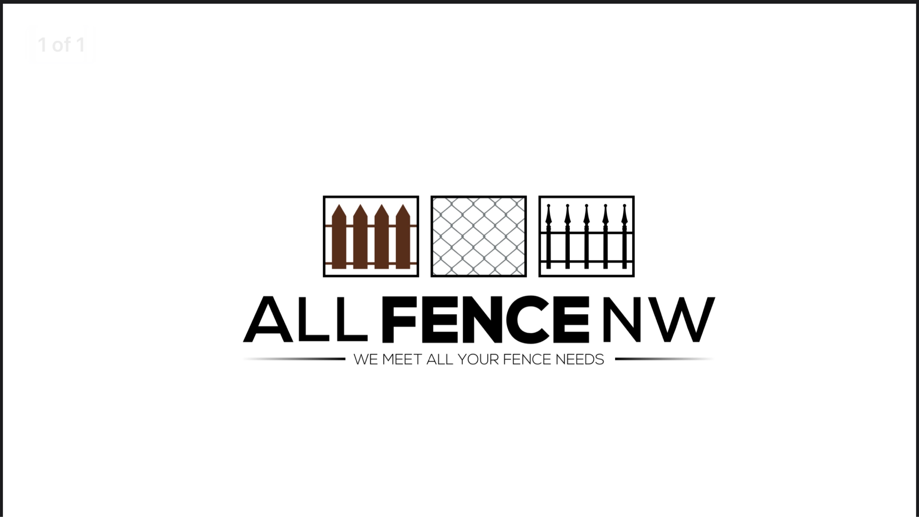 All Fence NW Logo