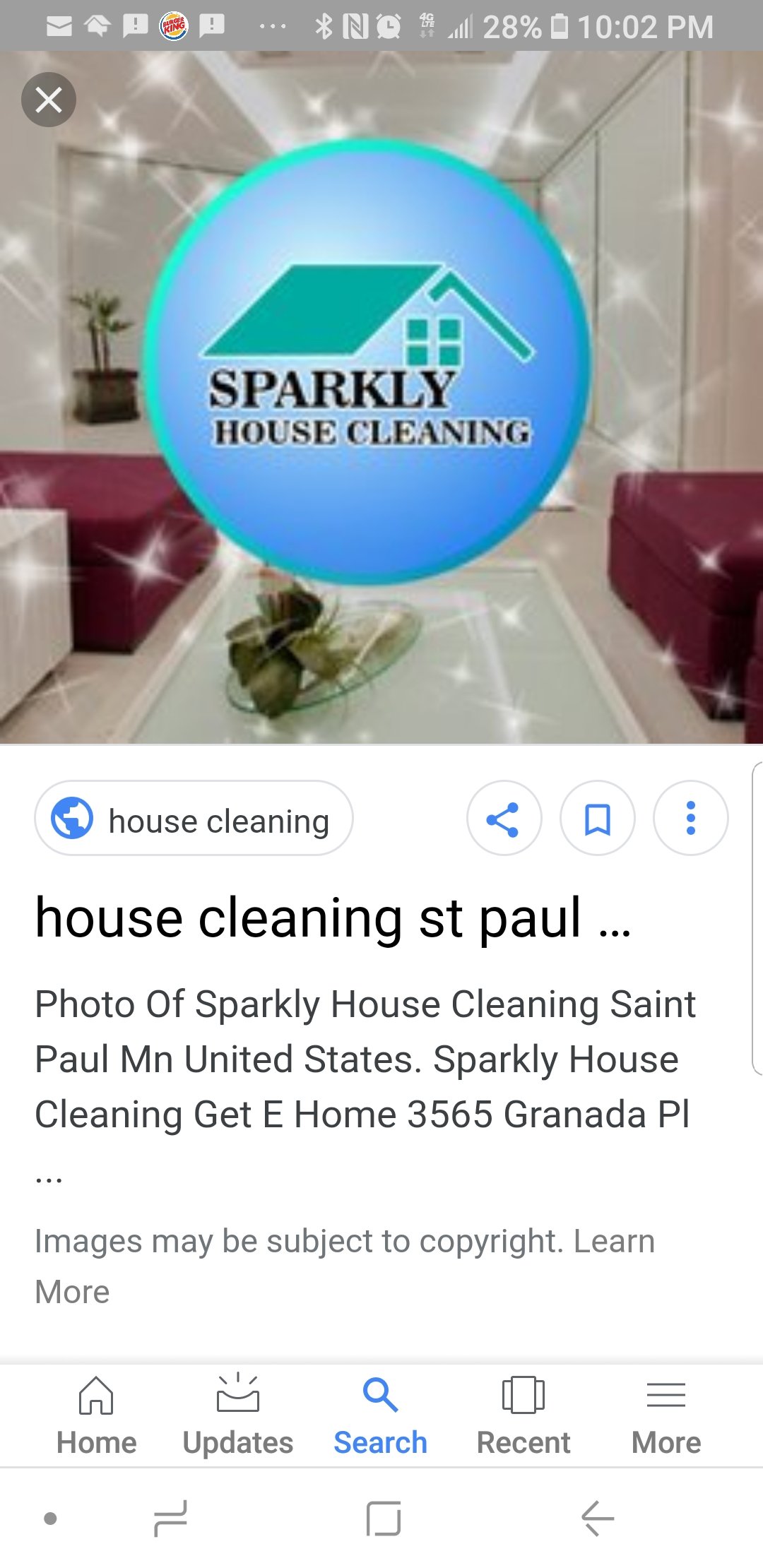 Sparkly Cleaning Solutions Logo